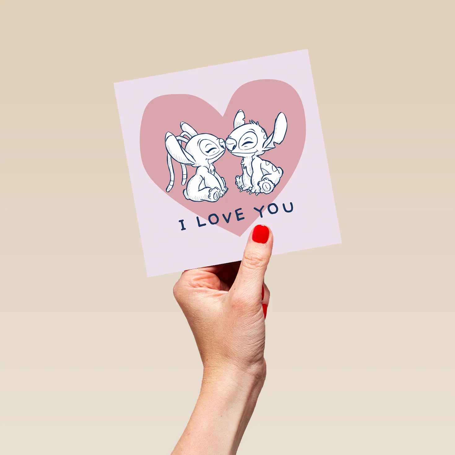 Personalised Disney Lilo & Stitch Angel Valentine's Day Card - Image 5