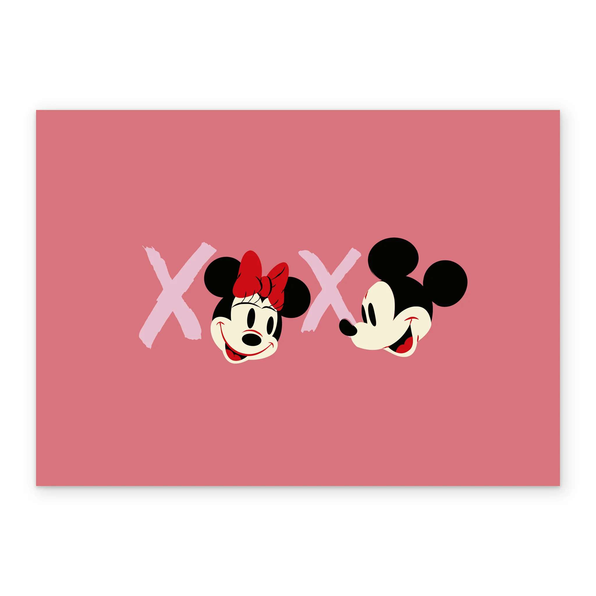 Personalised Disney Mickey & Minnie Mouse 'XOXO' Anniversary Card - Image 2