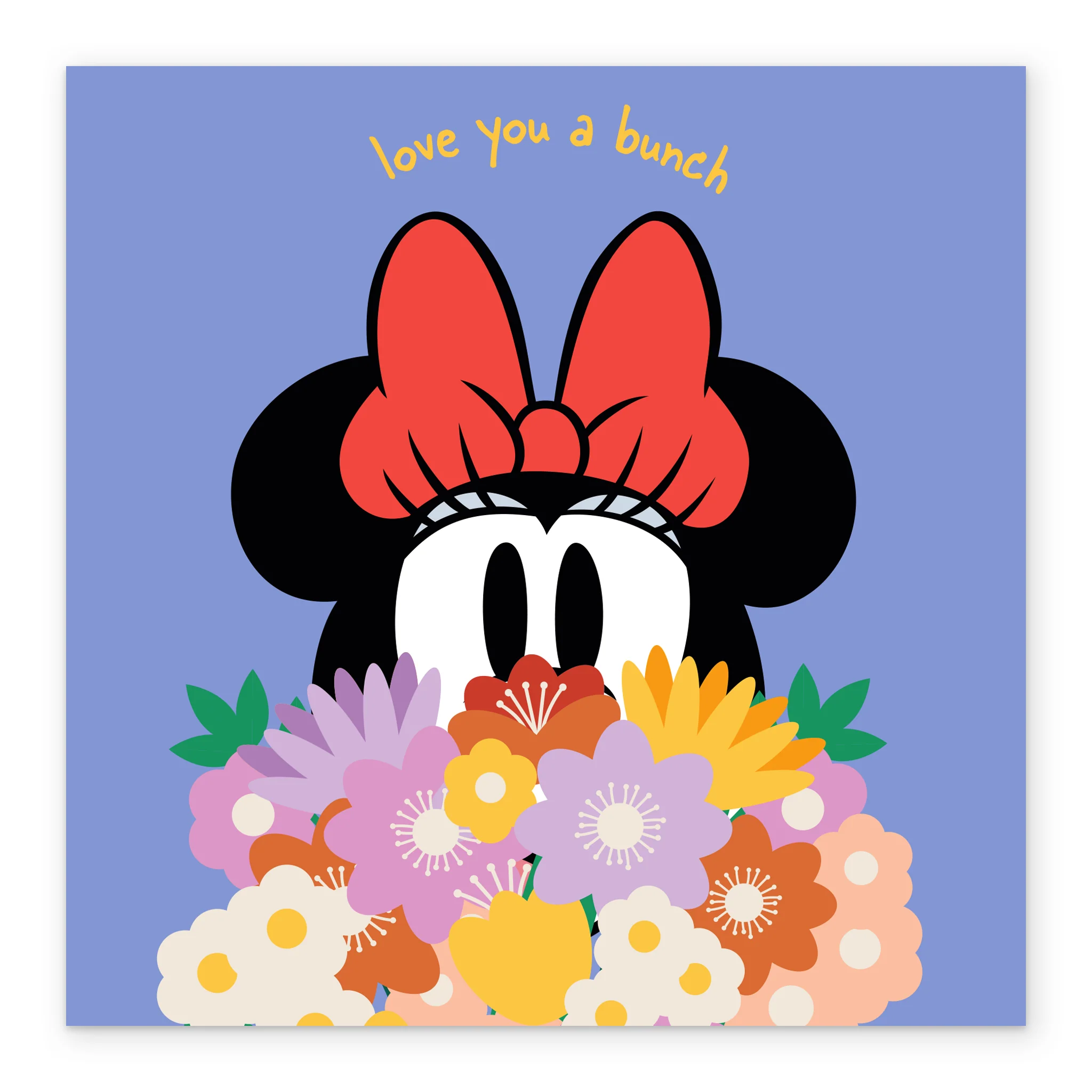 Personalised Disney Minnie Mouse & Flowers Mother's Day Card - Image 2
