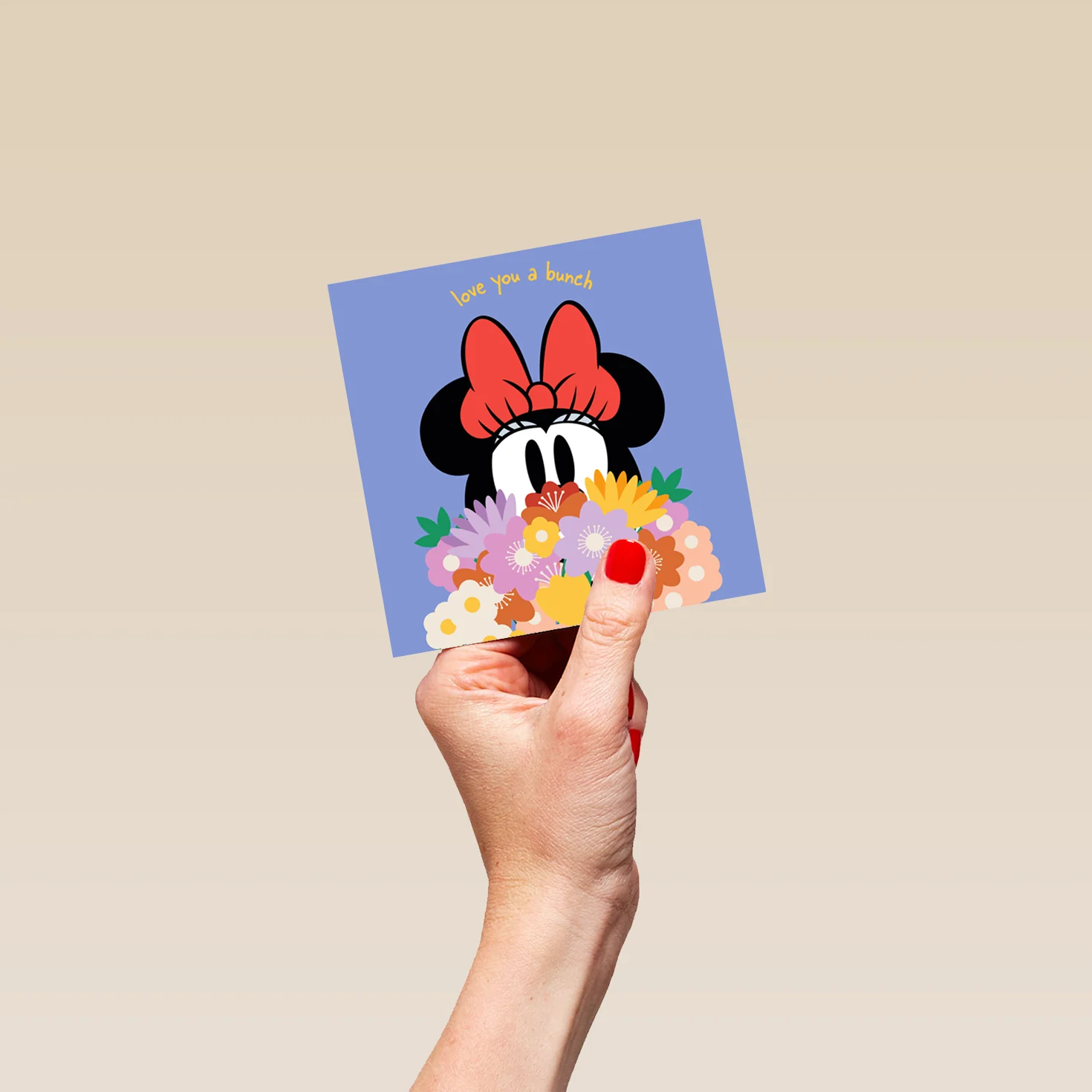 Personalised Disney Minnie Mouse & Flowers Mother's Day Card - Image 4