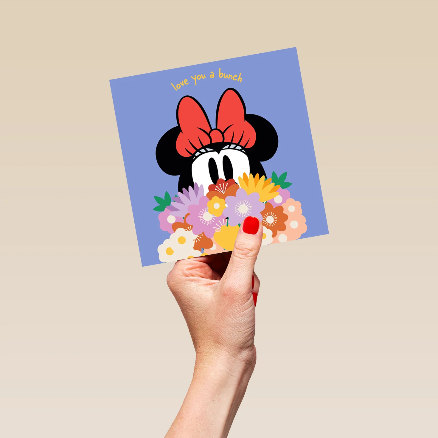 Personalised Disney Minnie Mouse & Flowers Mother's Day Card - Image 5