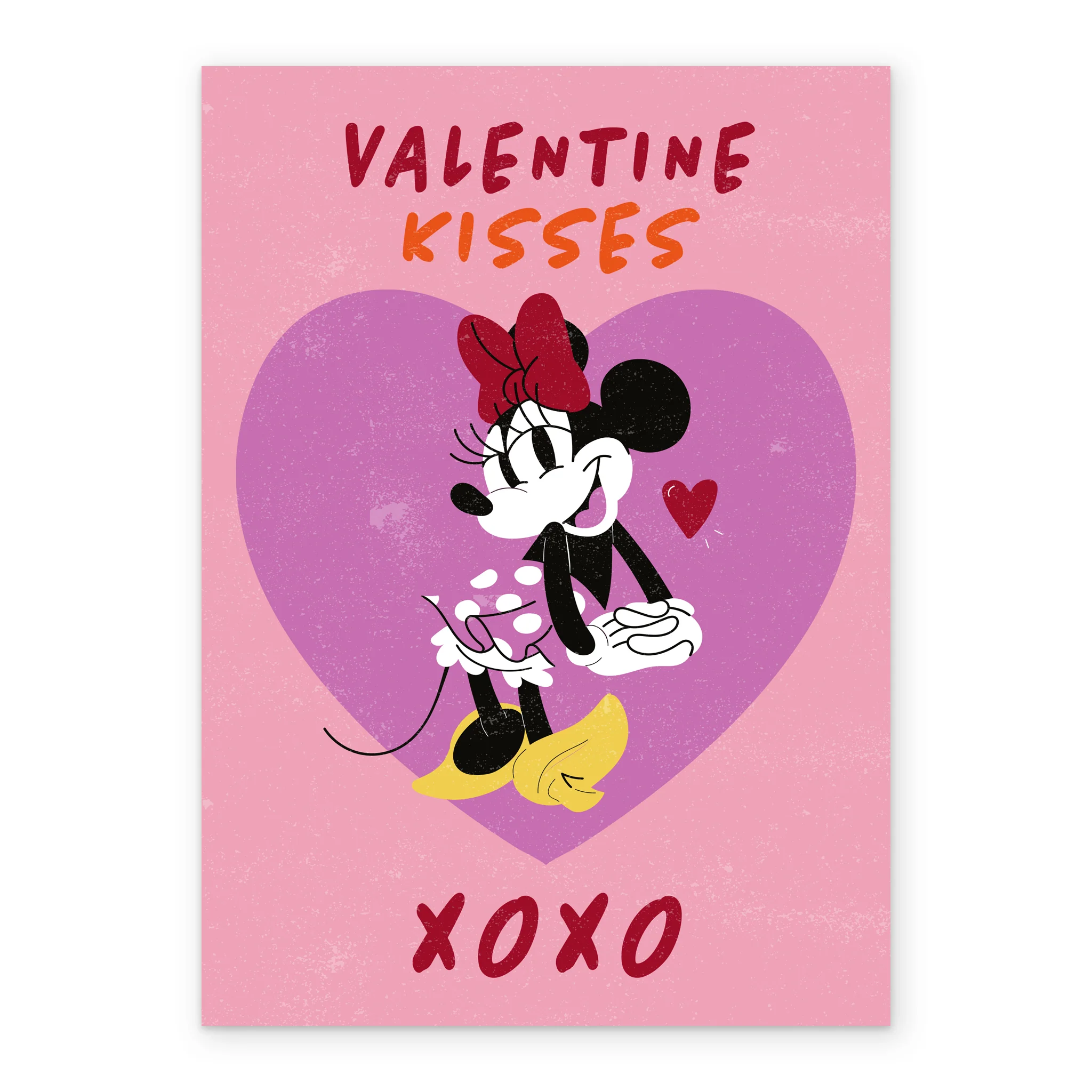 Personalised Disney Minnie Mouse & Heart Valentine's Day Card - Image 2
