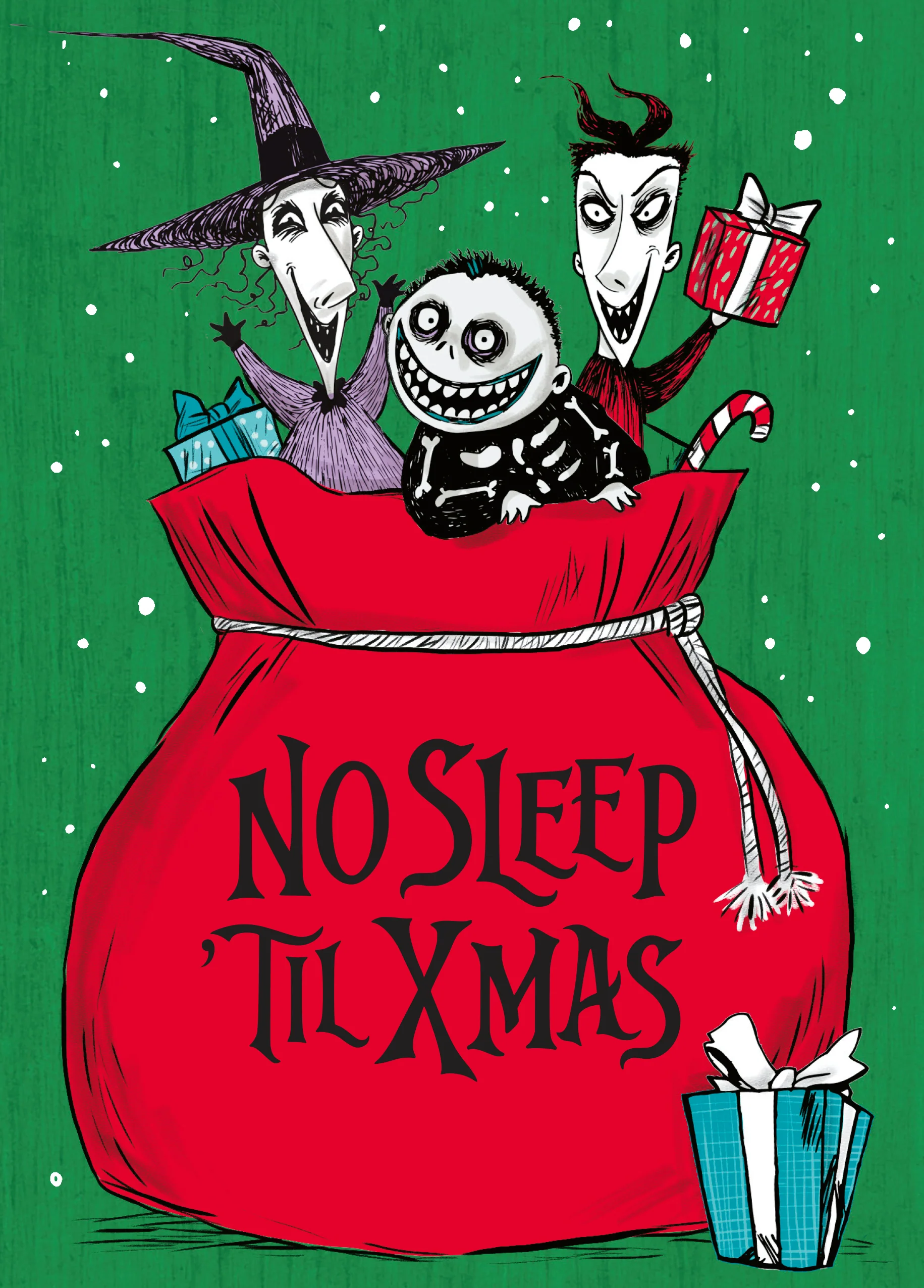 Personalised Disney Nightmare Before Christmas No Sleep Christmas Card