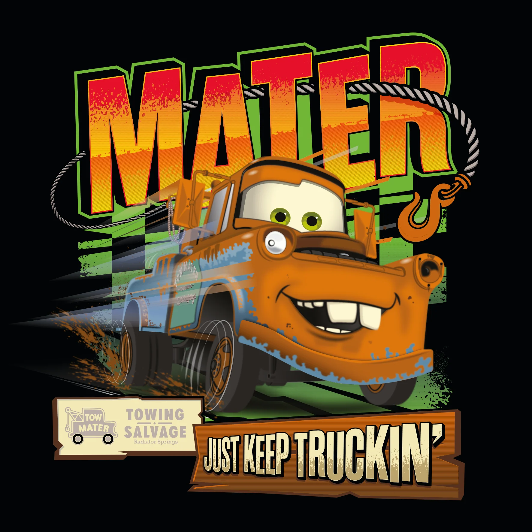 Personalised Disney Pixar Cars Mater Card for Kids
