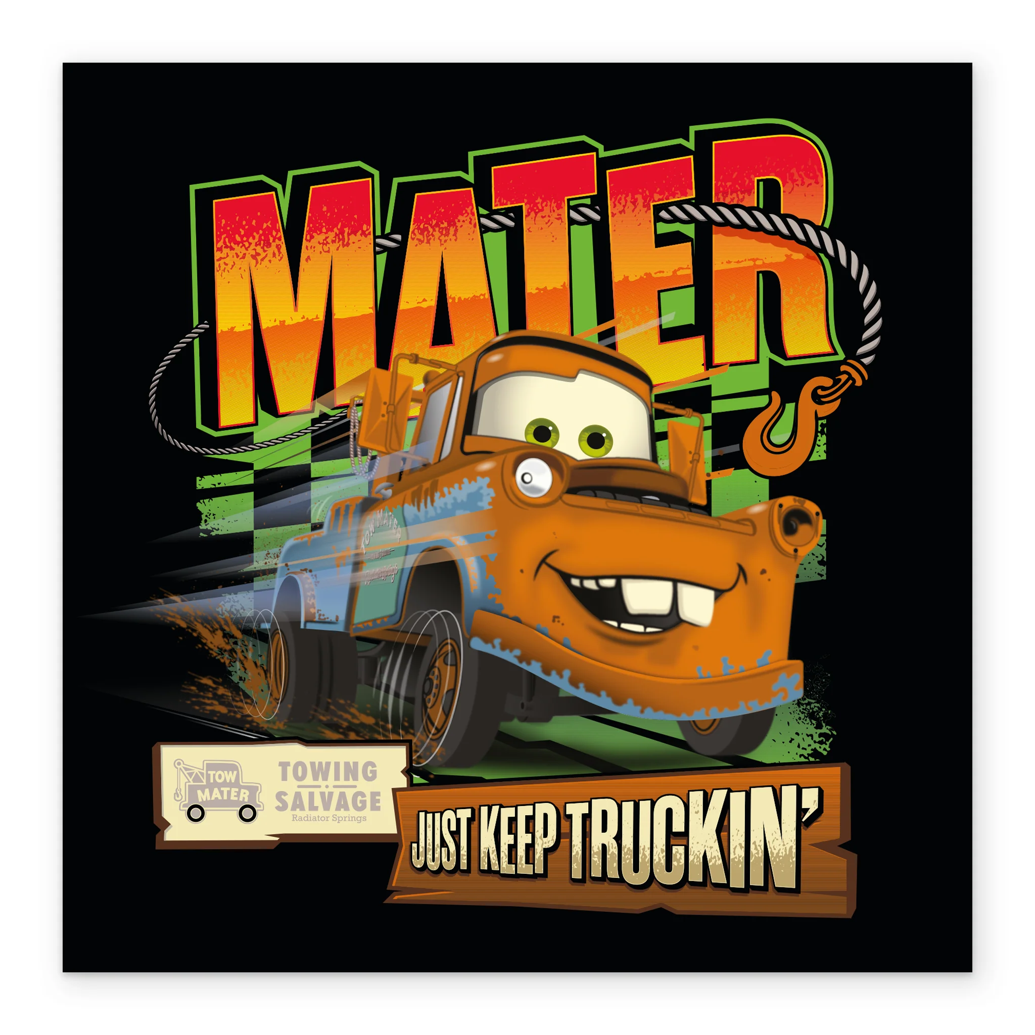 Personalised Disney Pixar Cars Mater Card for Kids - Image 2