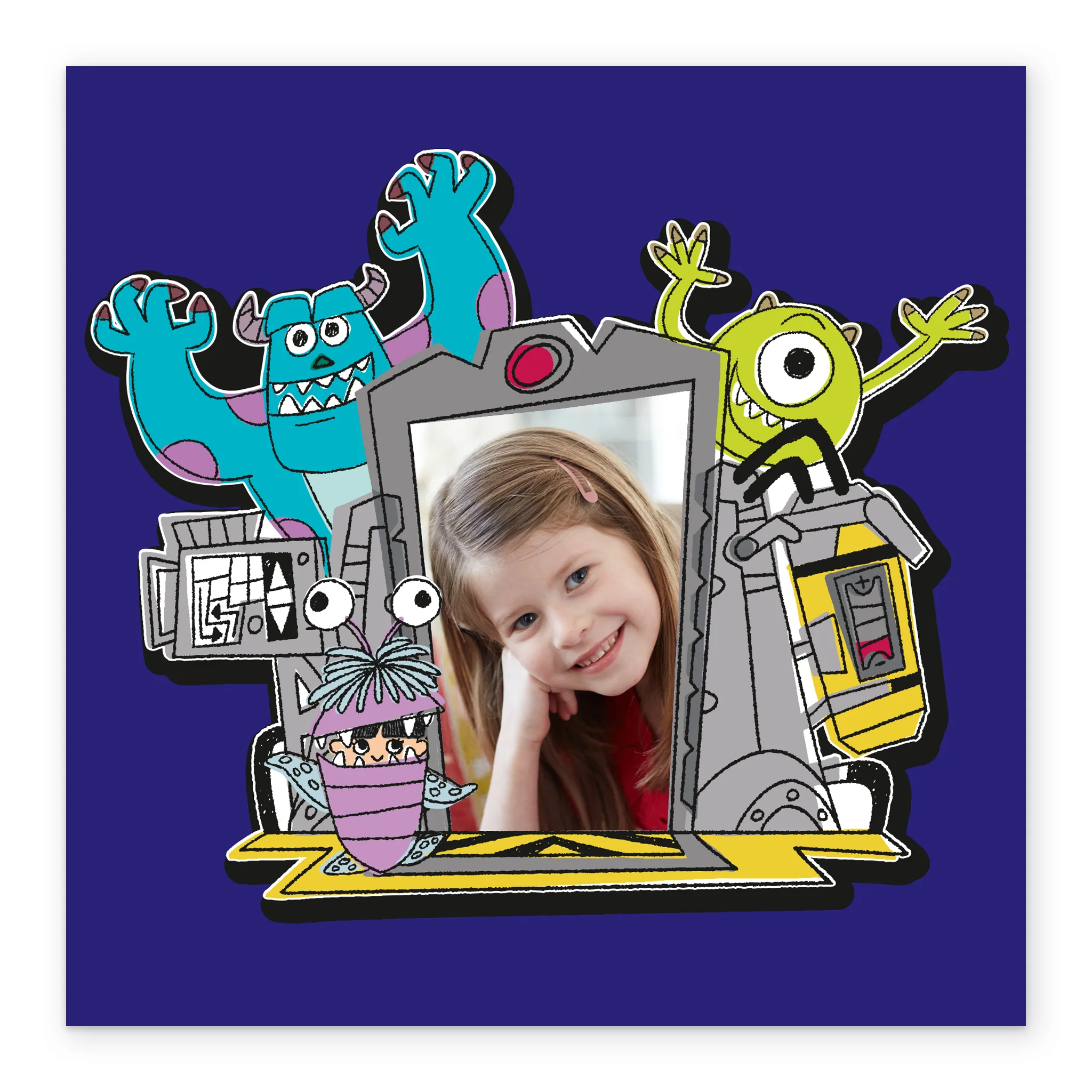 Personalised Disney Pixar Monsters Inc. Photo Upload Card for Kids - Image 2
