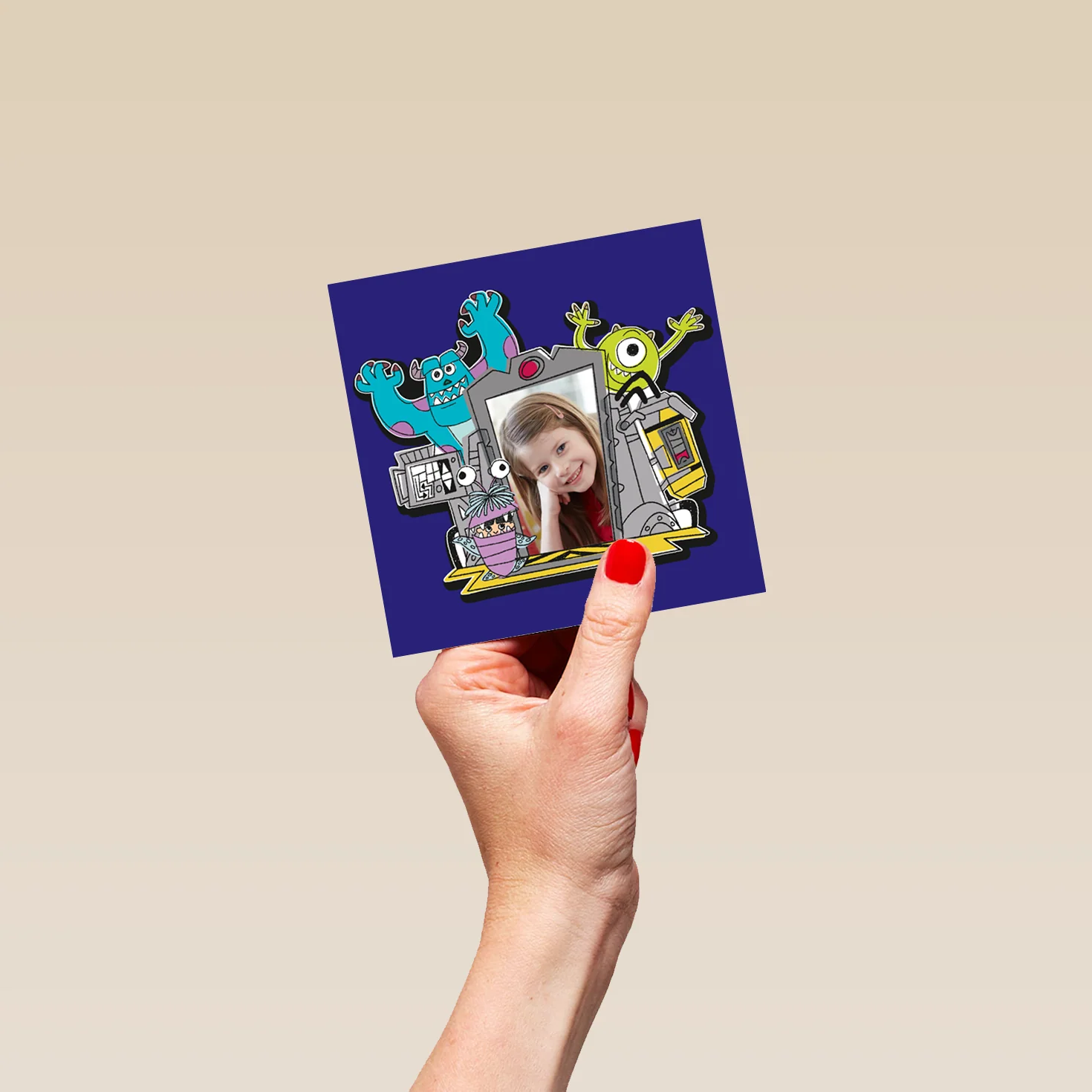 Personalised Disney Pixar Monsters Inc. Photo Upload Card for Kids - Image 4