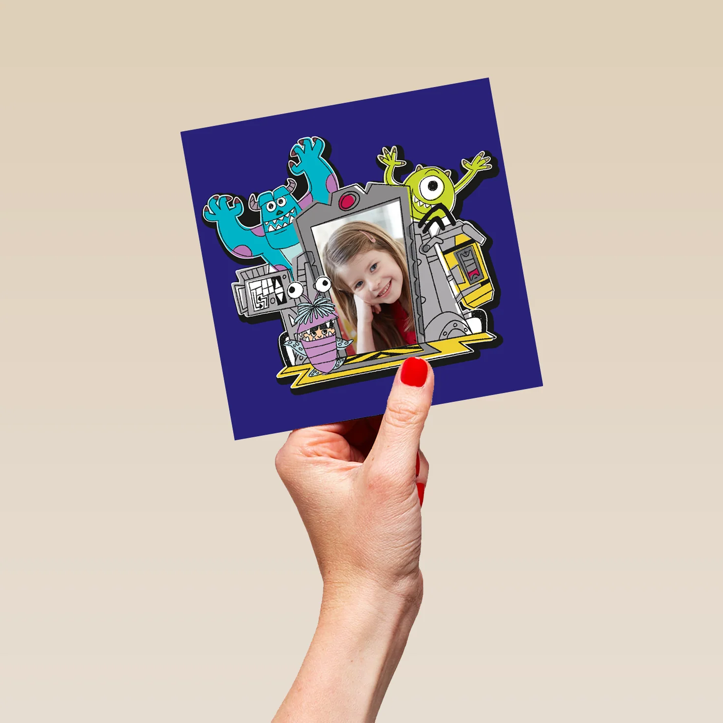 Personalised Disney Pixar Monsters Inc. Photo Upload Card for Kids - Image 5