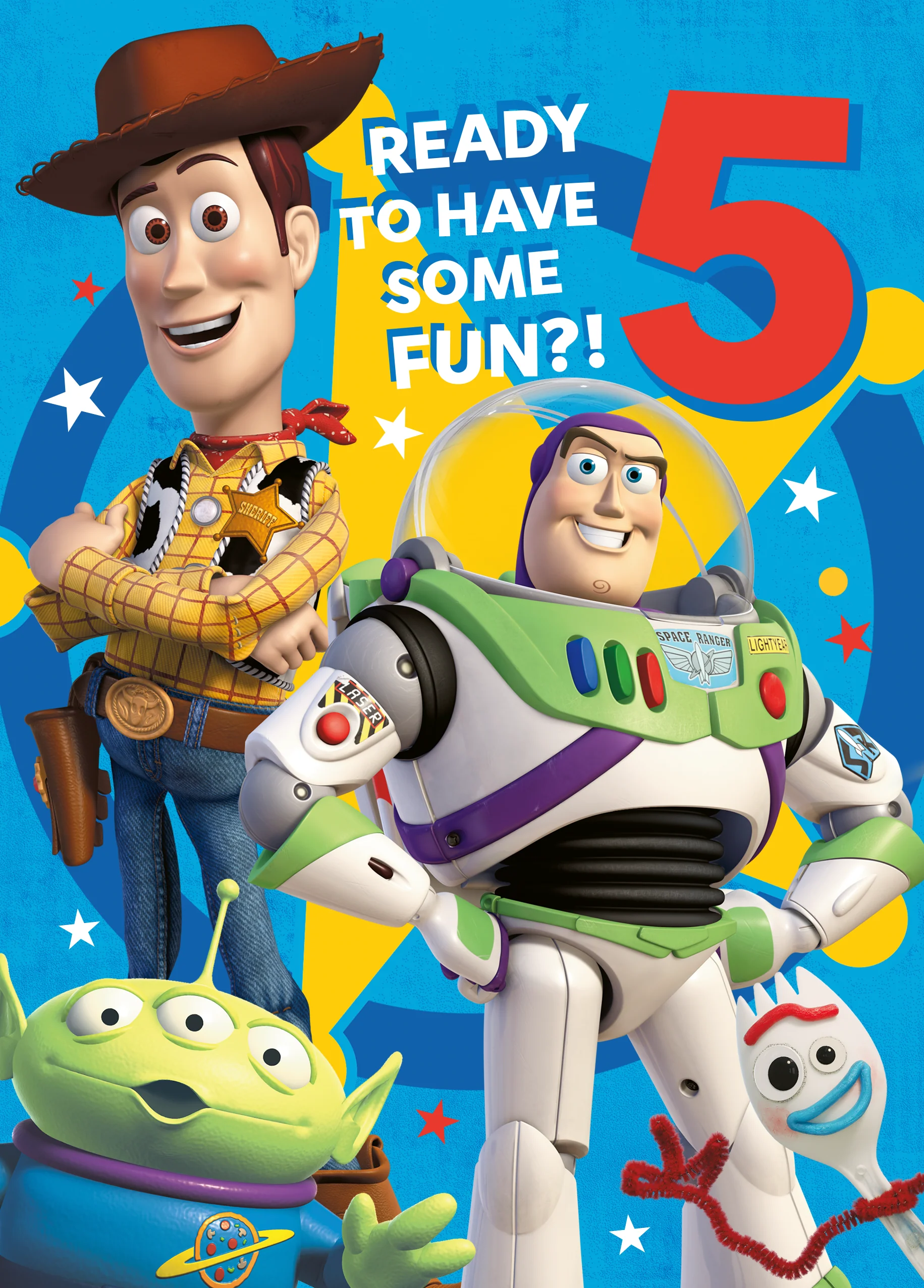 Personalised Disney Pixar Toy Story Age 5 Birthday Maze Activity Card