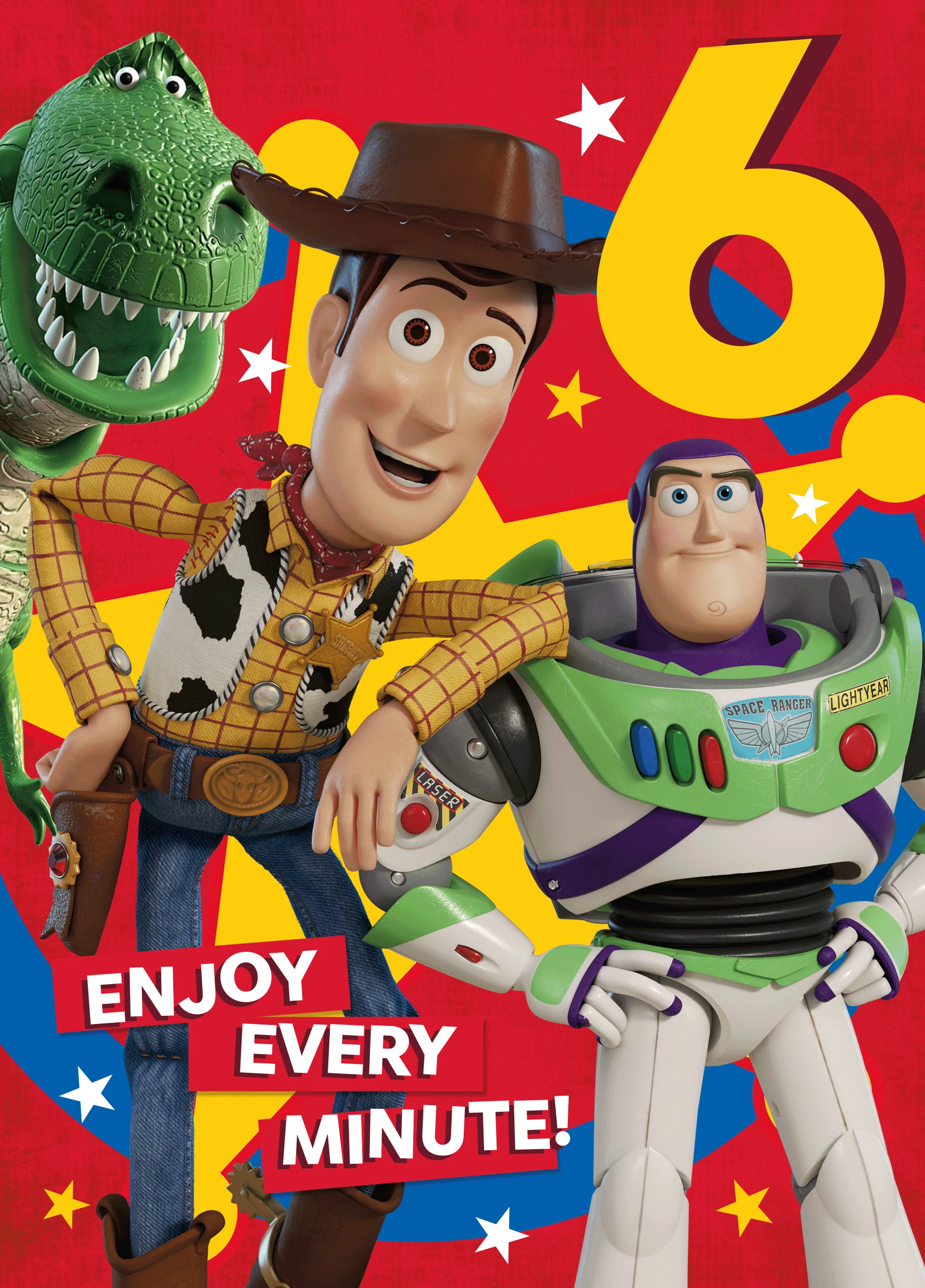 Personalised Disney Pixar Toy Story Age 6 Birthday Word Search Activity Card