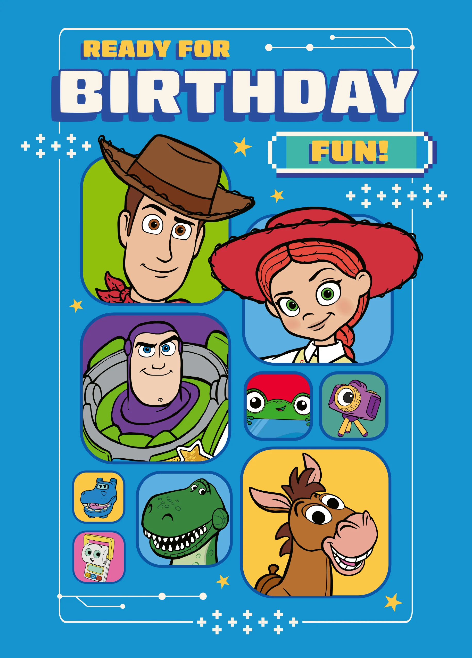 Personalised Disney Pixar Toy Story 'Character Cameo Design' Birthday Card for Kids
