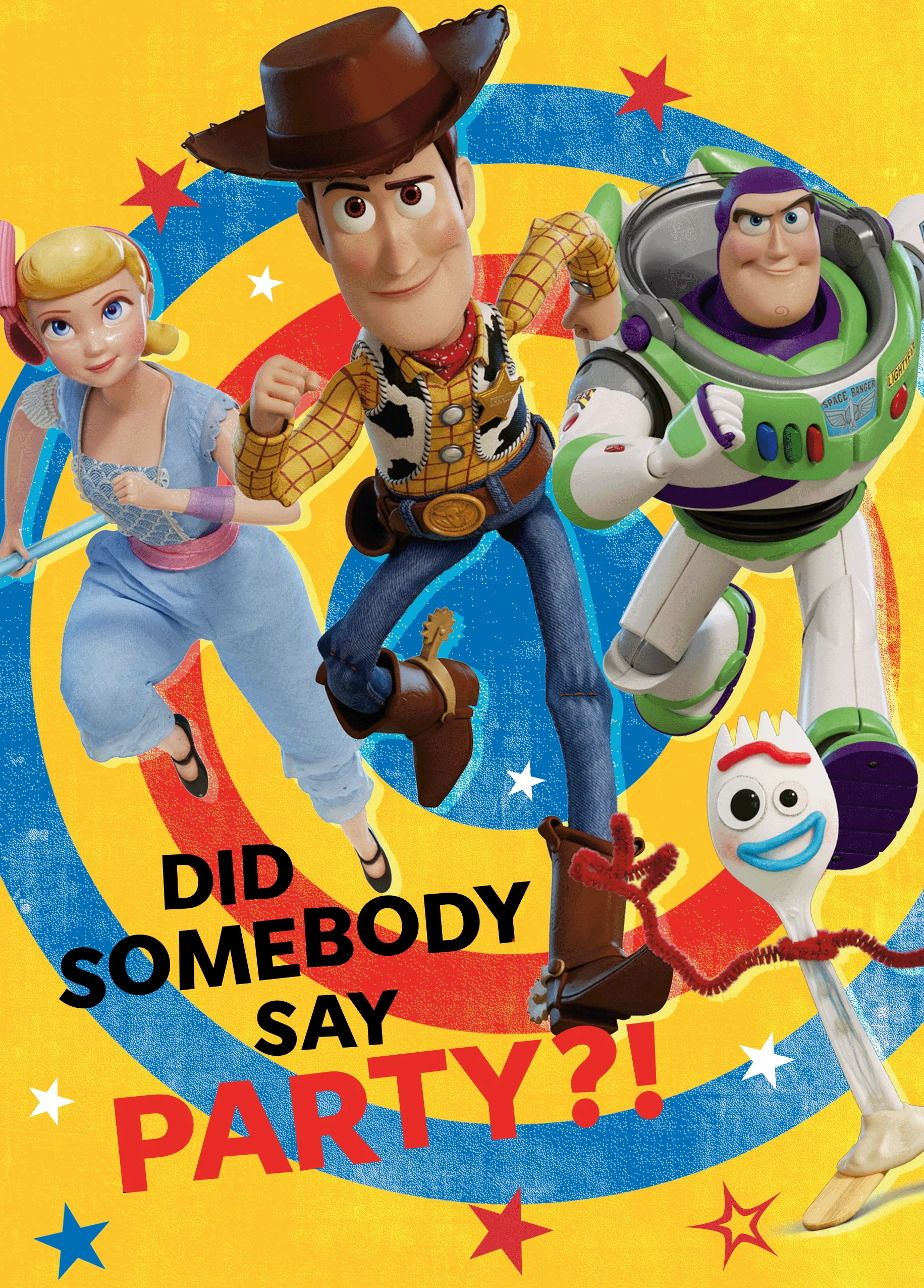 Personalised Disney Pixar Toy Story 'Did Somebody Say Party Design' Birthday Card for Kids