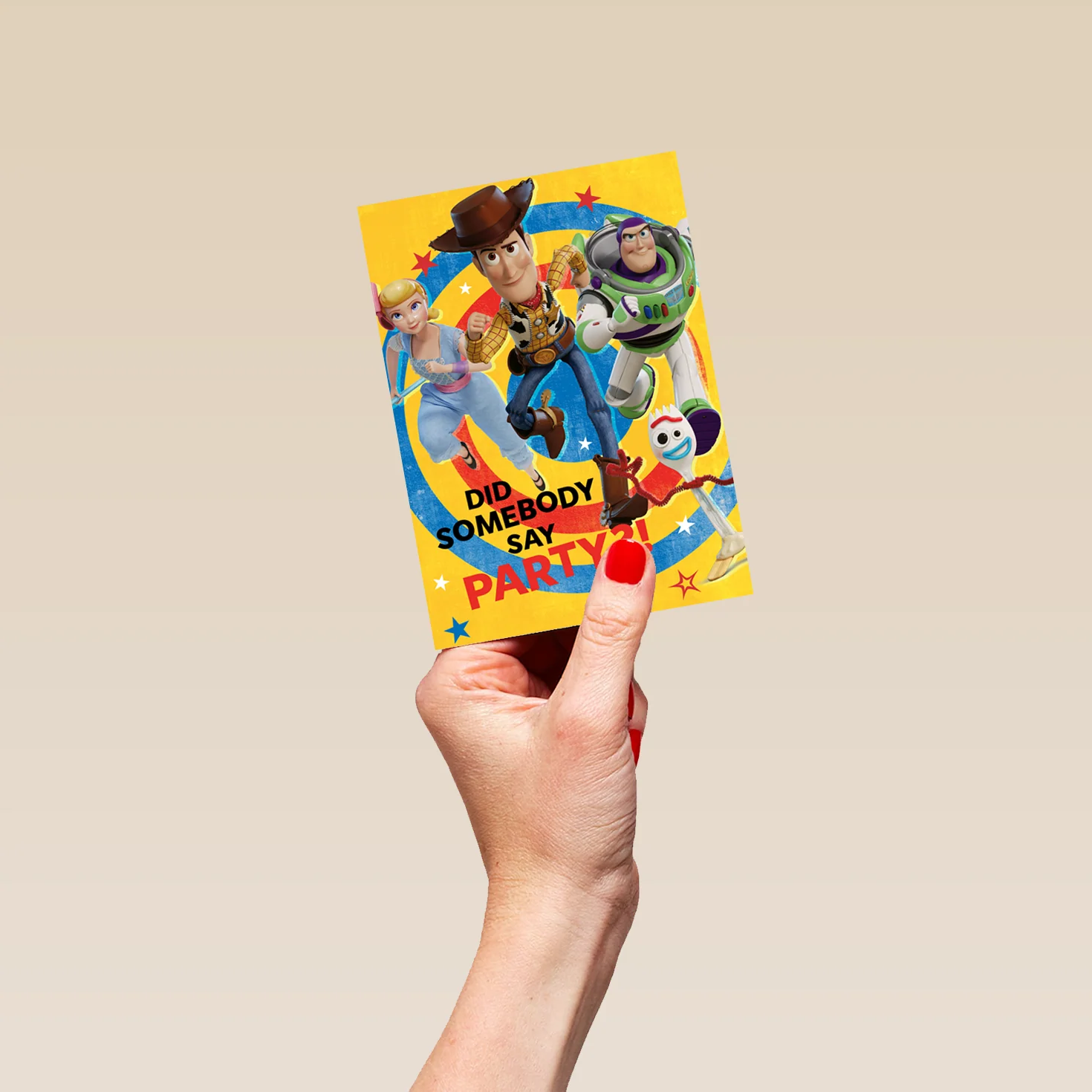 Personalised Disney Pixar Toy Story 'Did Somebody Say Party Design' Birthday Card for Kids - Image 4