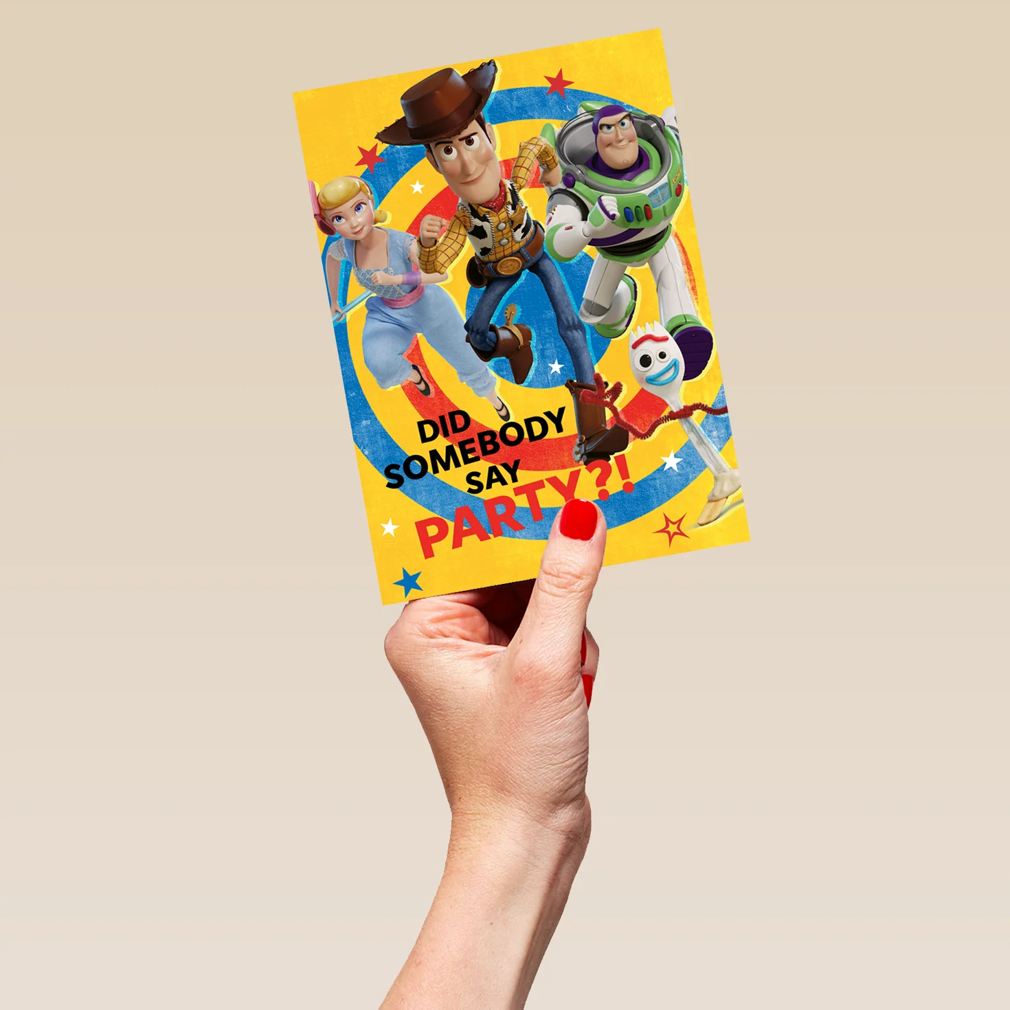 Personalised Disney Pixar Toy Story 'Did Somebody Say Party Design' Birthday Card for Kids - Image 5