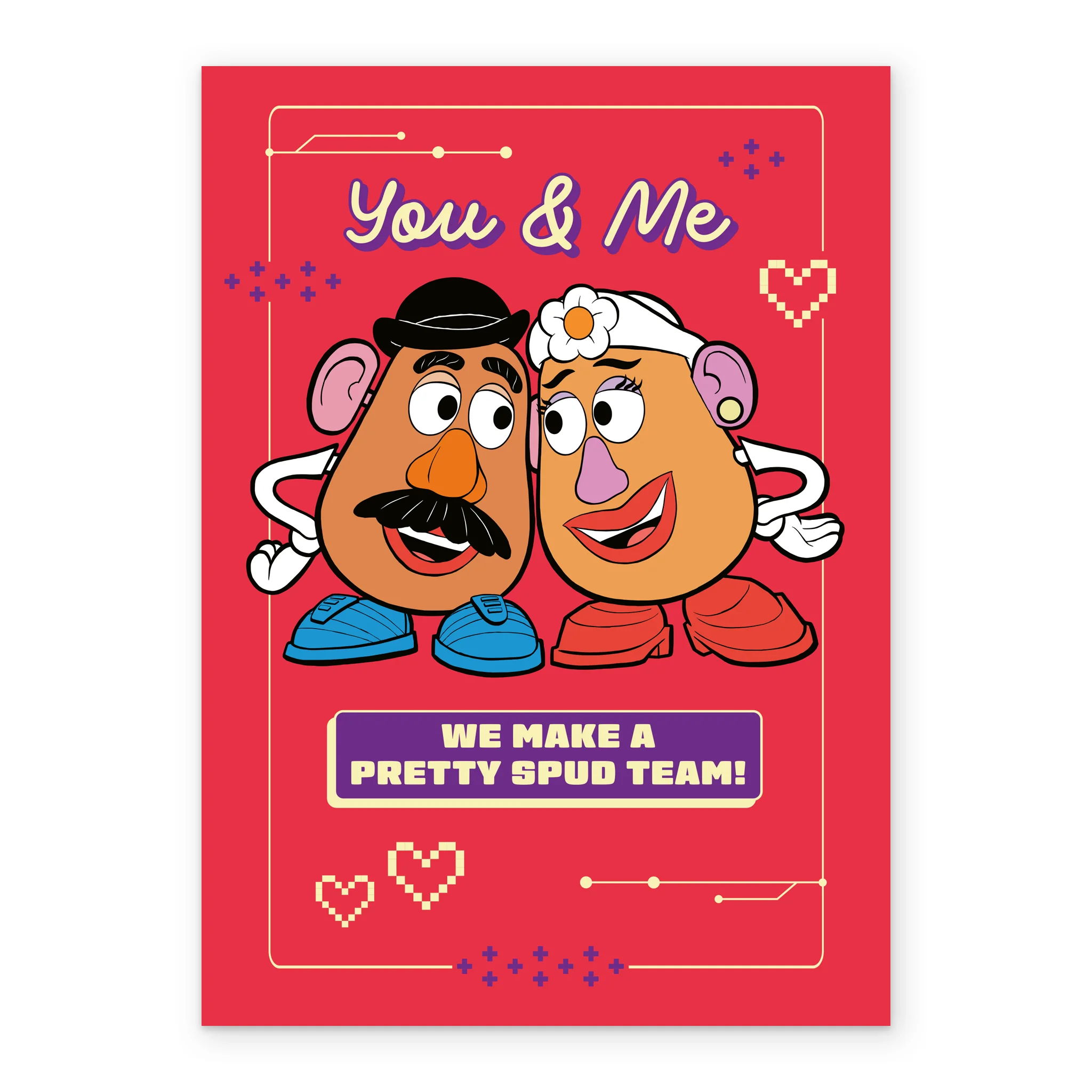 Personalised Disney Pixar Toy Story 'Mr & Mrs Potato Head Design' Anniversary Card - Image 2