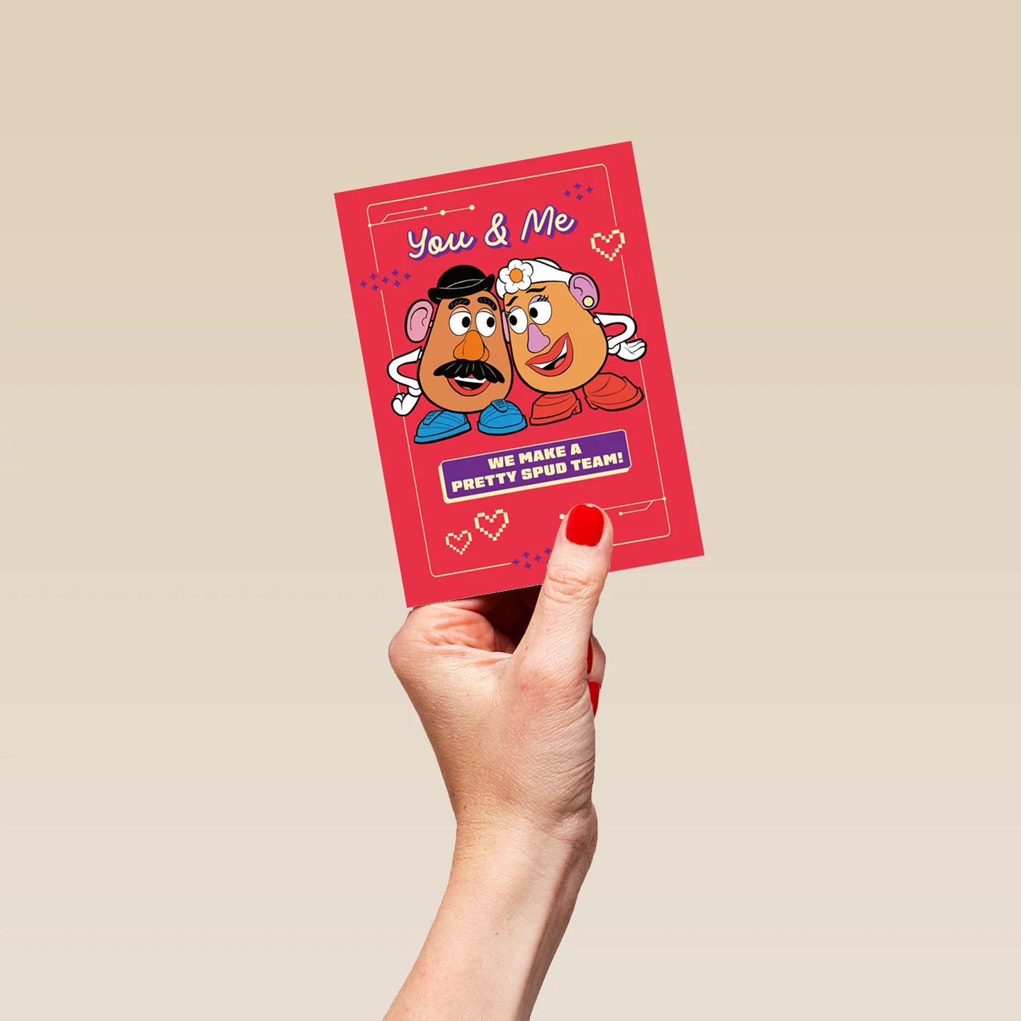 Personalised Disney Pixar Toy Story 'Mr & Mrs Potato Head Design' Anniversary Card - Image 4