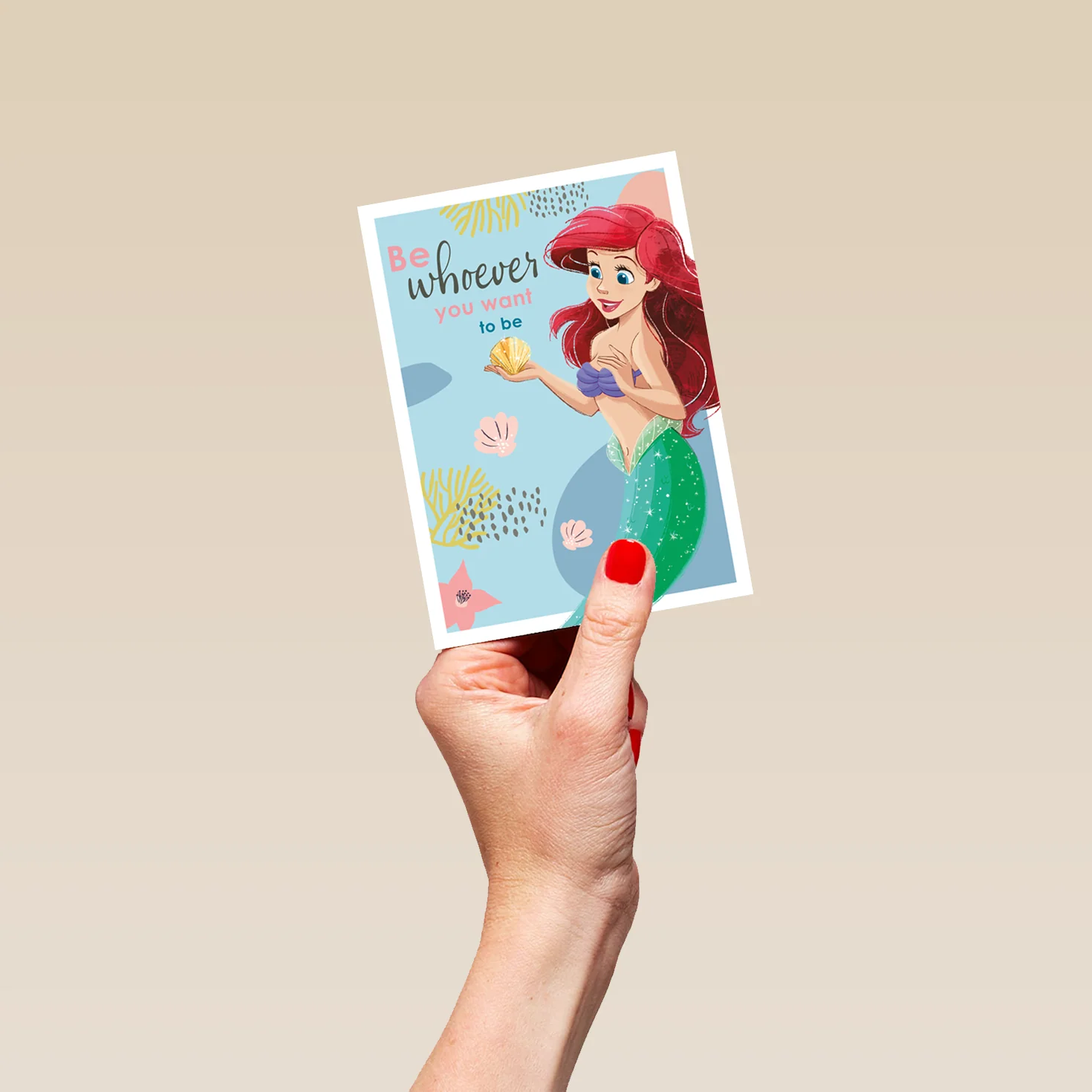 Personalised Disney Princess Ariel Thinking of You Card - Image 4