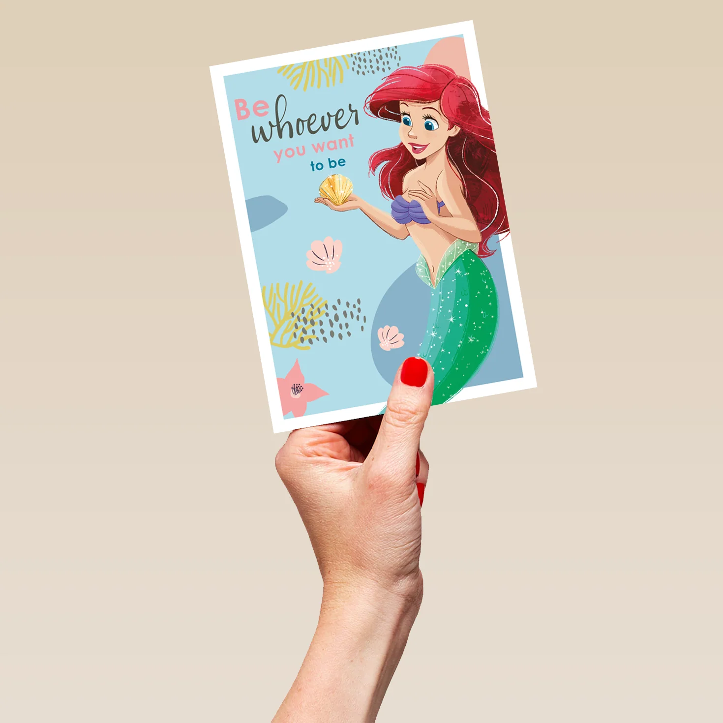 Personalised Disney Princess Ariel Thinking of You Card - Image 5