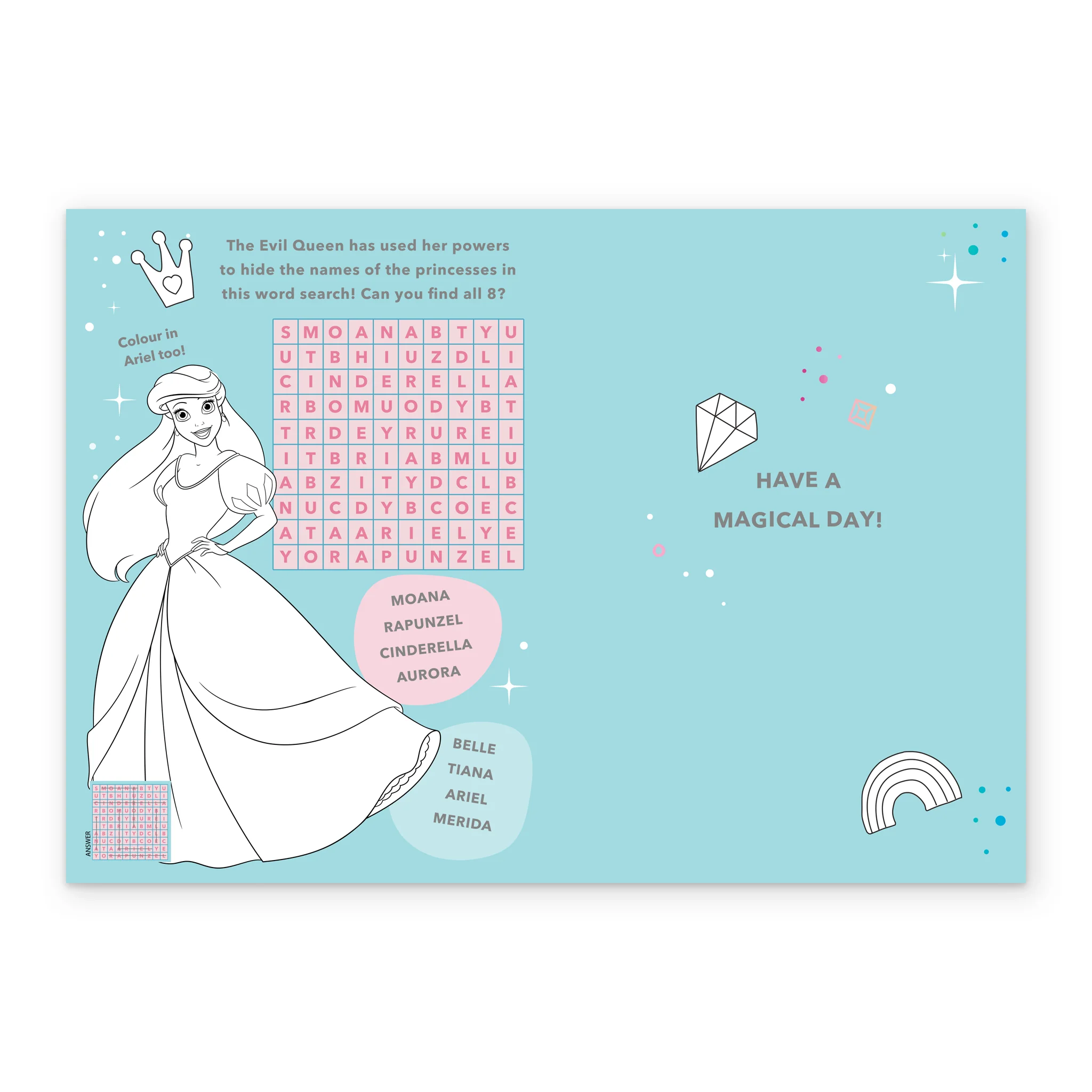 Personalised Disney Princess Birthday Card For Daughter - Image 3