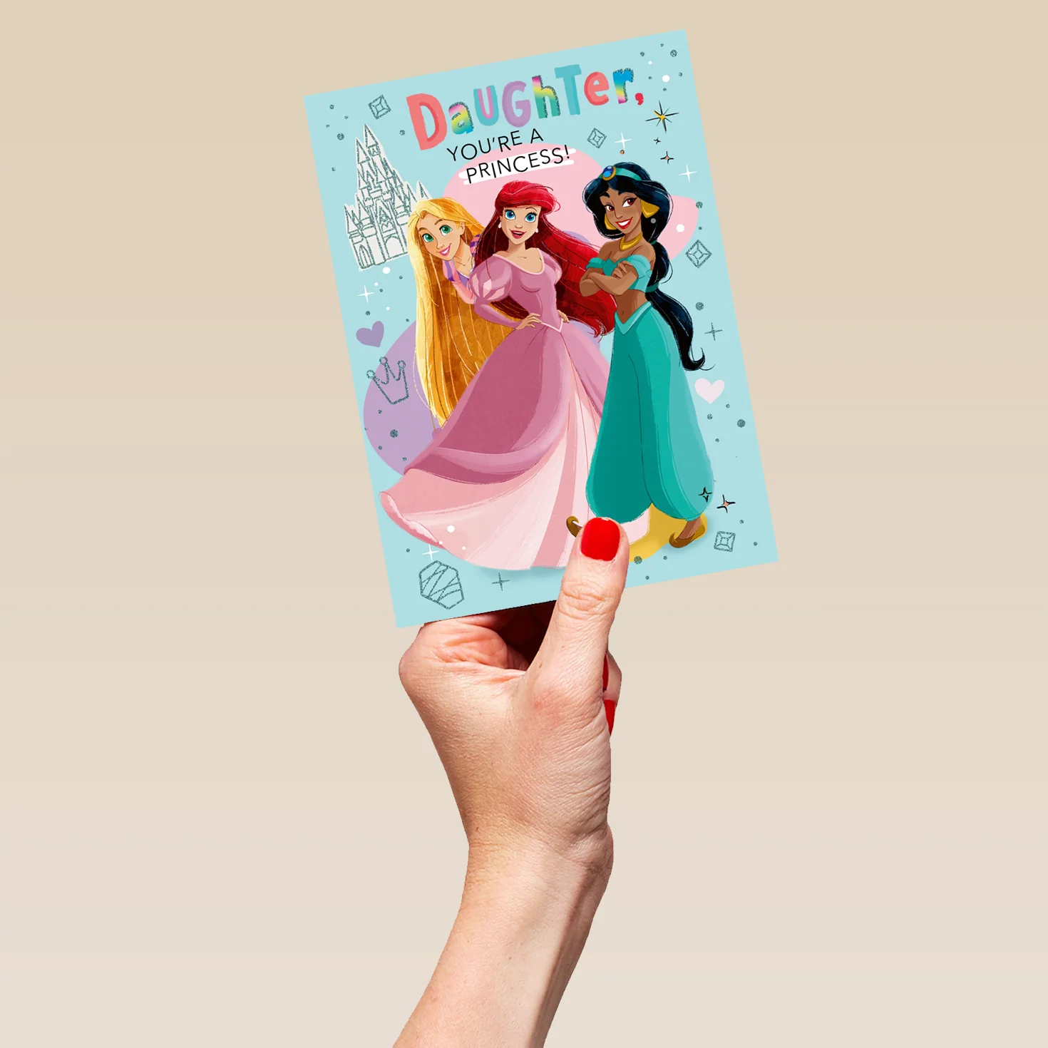 Personalised Disney Princess Birthday Card For Daughter - Image 5