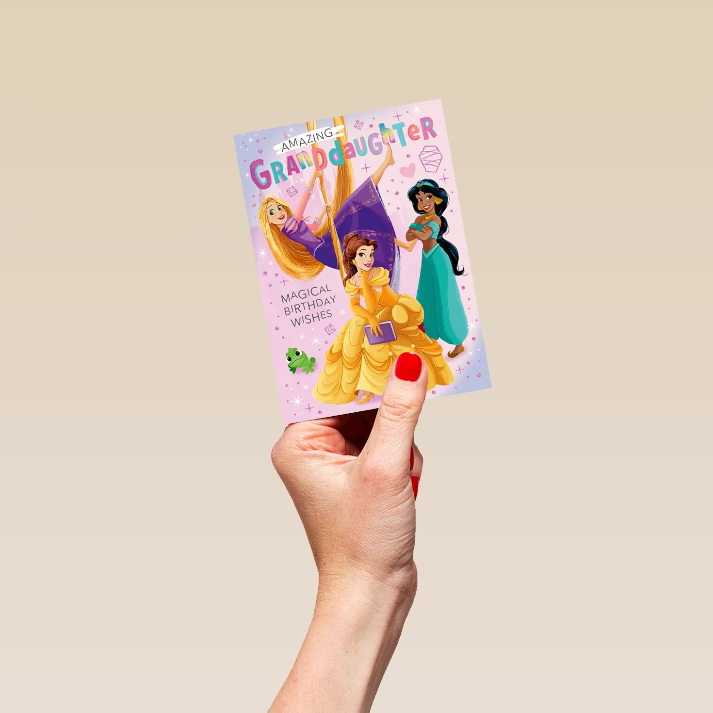 Personalised Disney Princess Birthday Card For Granddaughter - Image 4