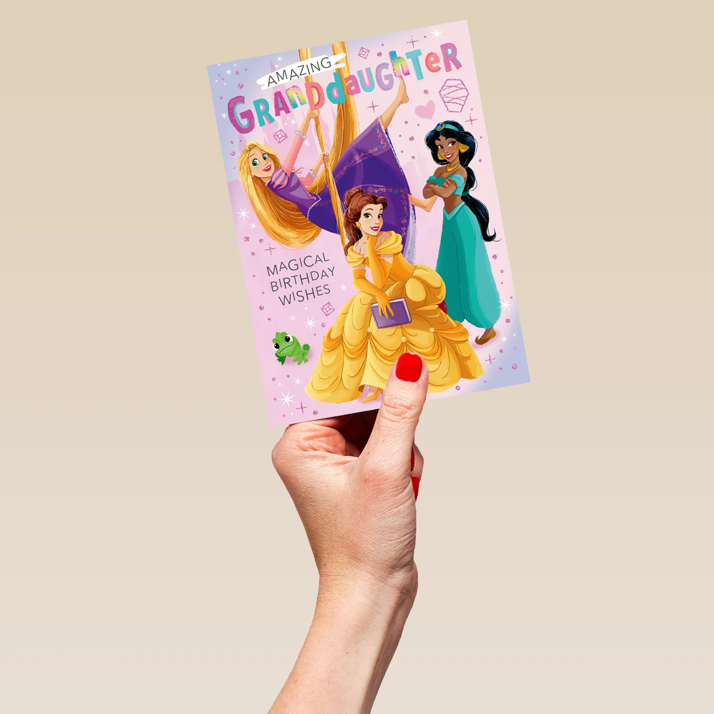 Personalised Disney Princess Birthday Card For Granddaughter - Image 5