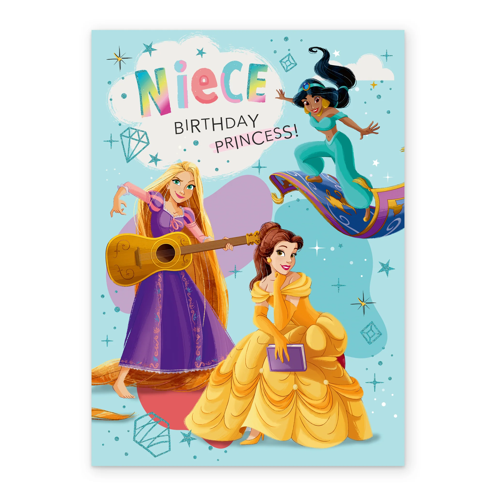 Personalised Disney Princess Birthday Card For Niece - Image 2