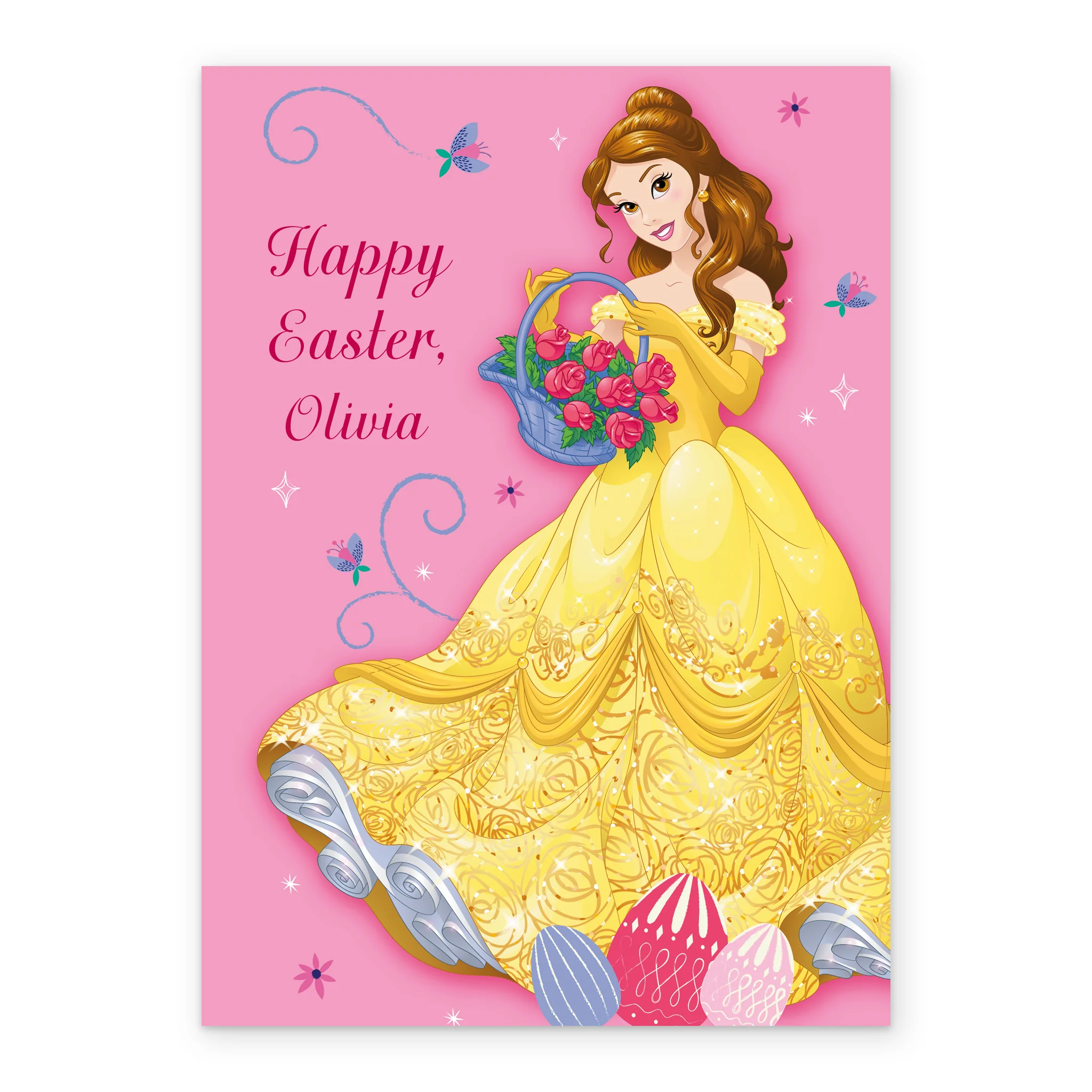 Personalised Disney Princess Easter Card for Kids - Image 2