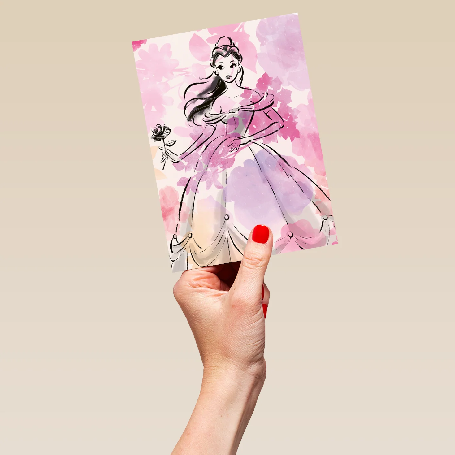 Personalised Disney Princess Illustration Card - Image 5