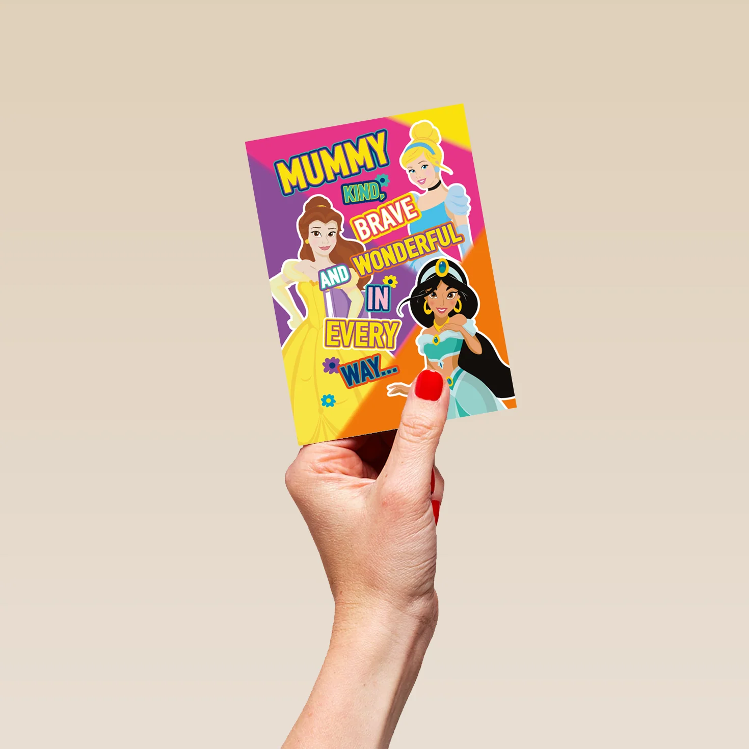Personalised Disney Princess Mother's Day Card For Mummy - Image 4