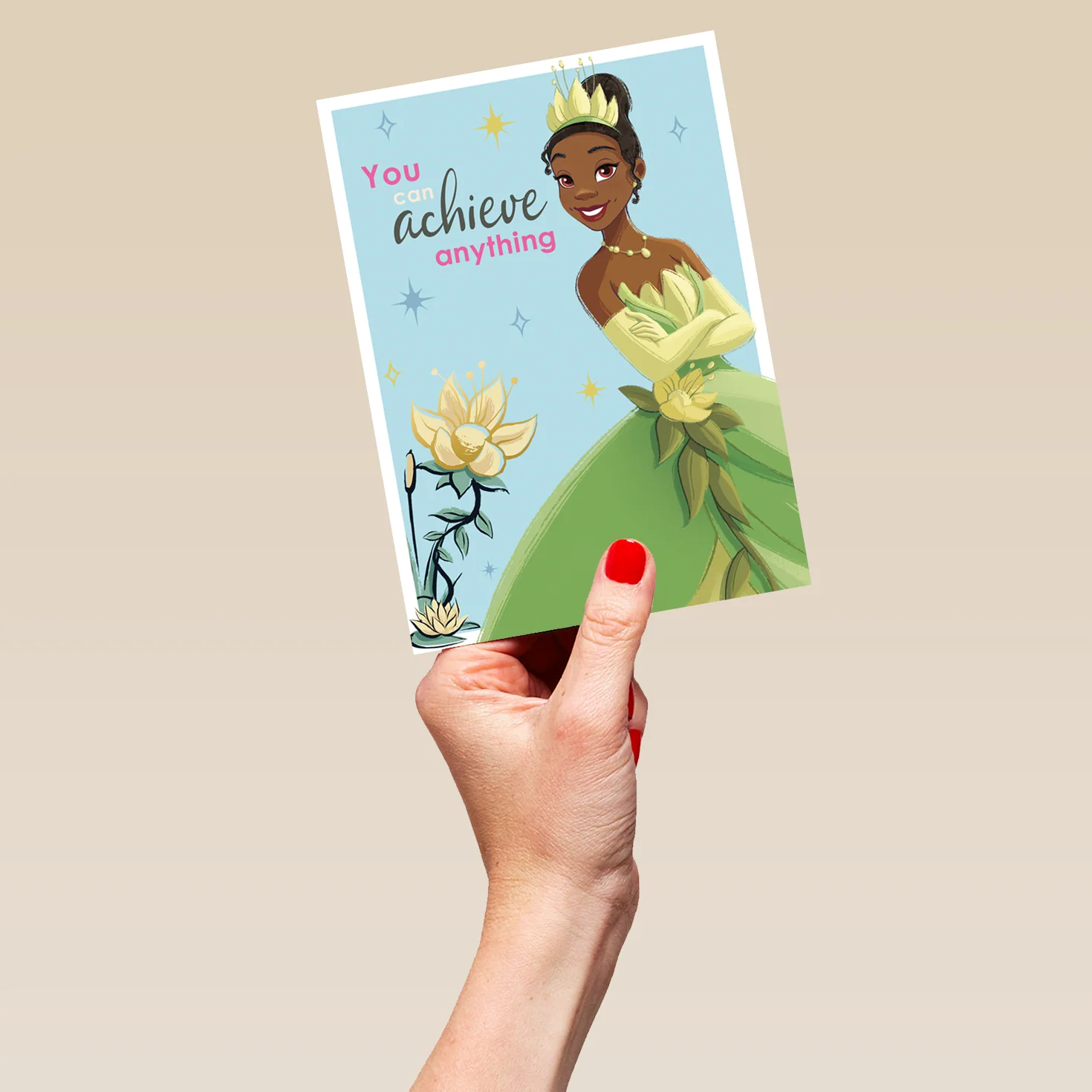 Personalised Disney Princess Tiana Good Luck Card - Image 5