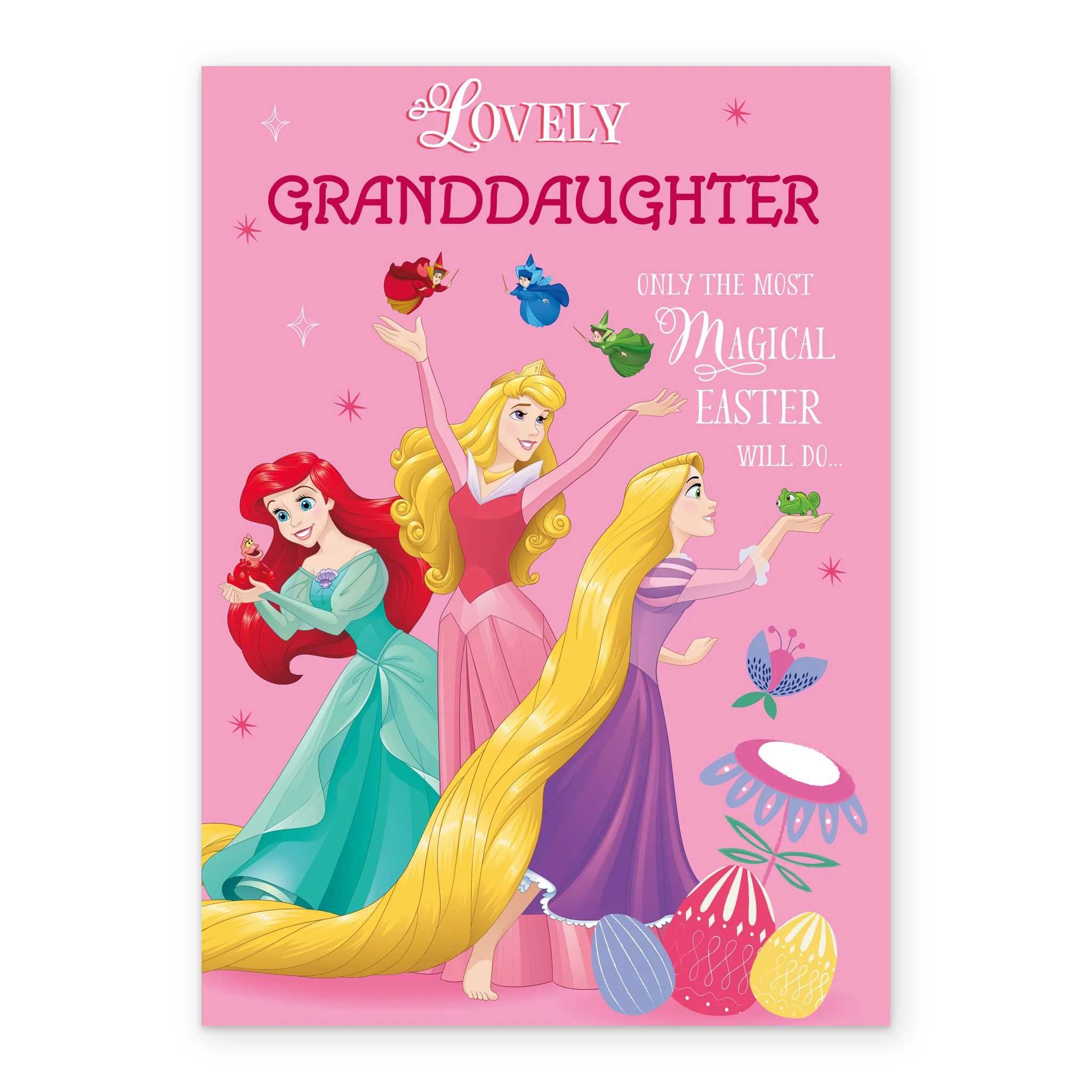 Personalised Disney Princesses Easter Card for Granddaughter - Image 2