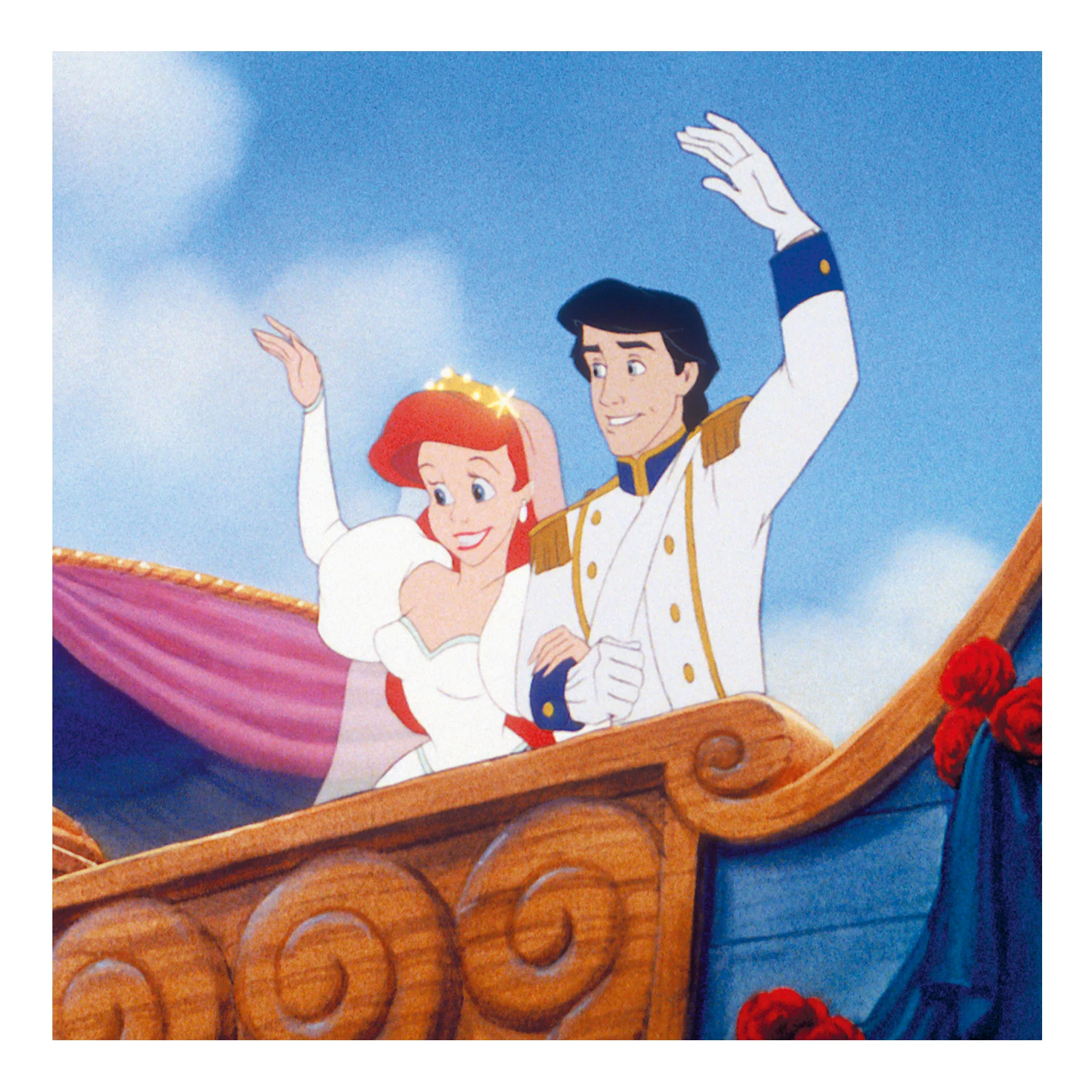 Personalised Disney The Little Mermaid Ariel & Prince Eric Greeting Card