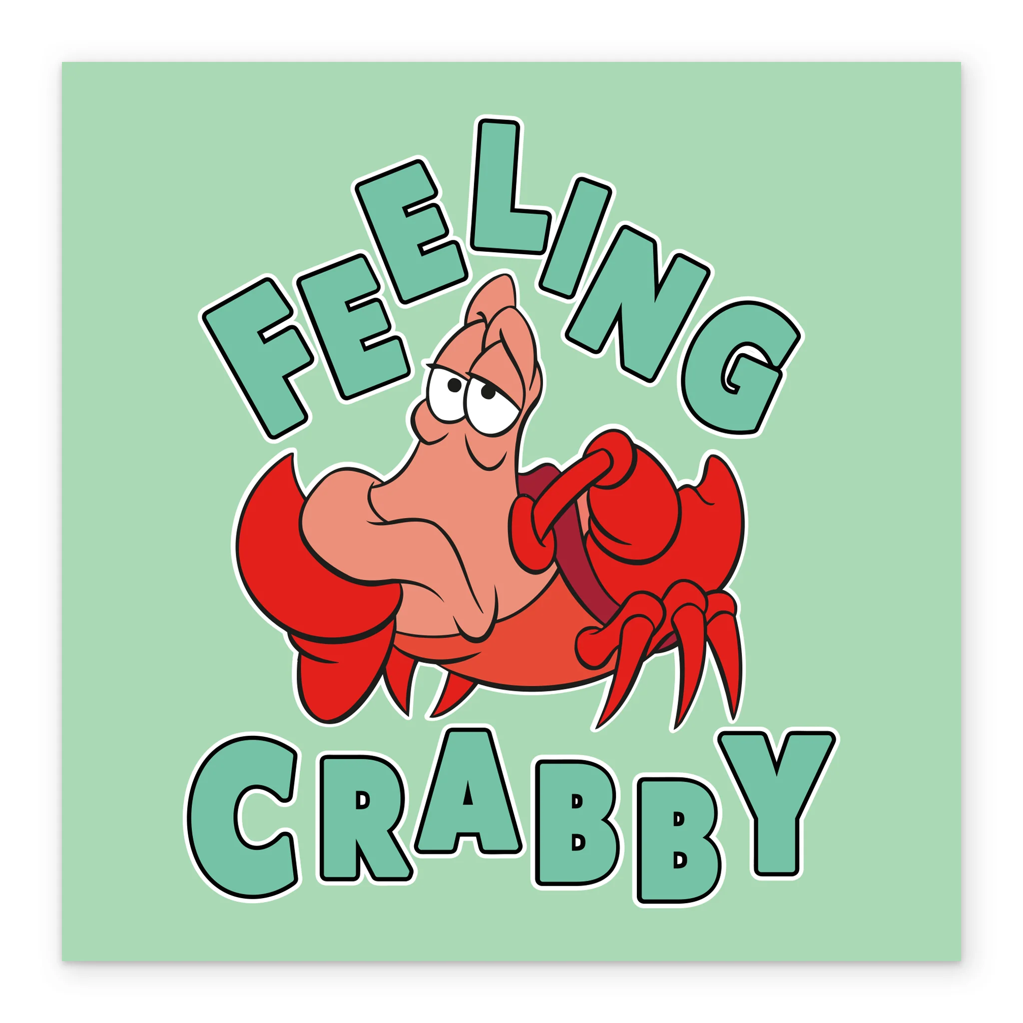 Personalised Disney The Little Mermaid Sebastian Get Well Card - Image 2