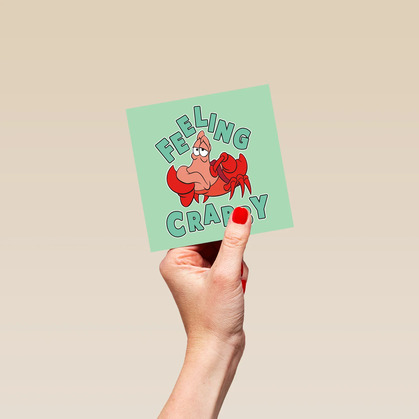 Personalised Disney The Little Mermaid Sebastian Get Well Card - Image 4