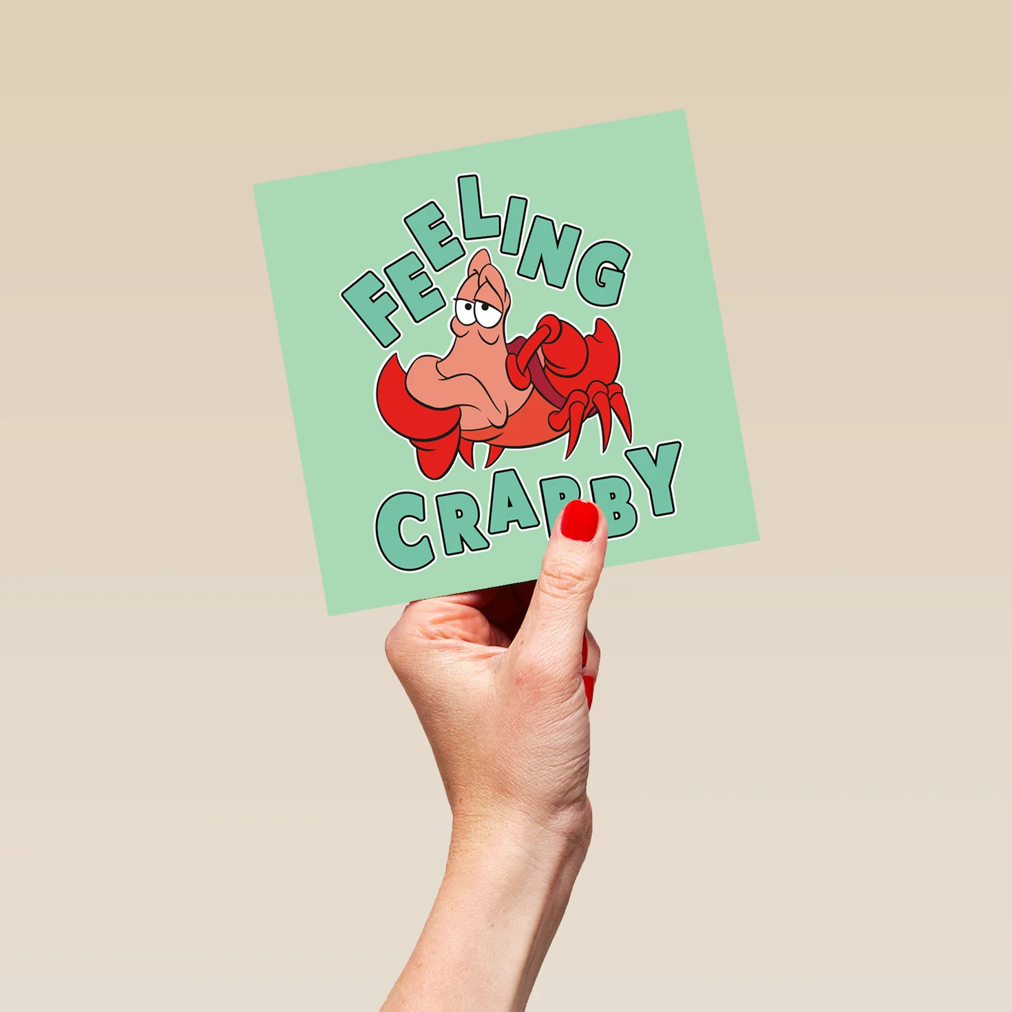 Personalised Disney The Little Mermaid Sebastian Get Well Card - Image 5