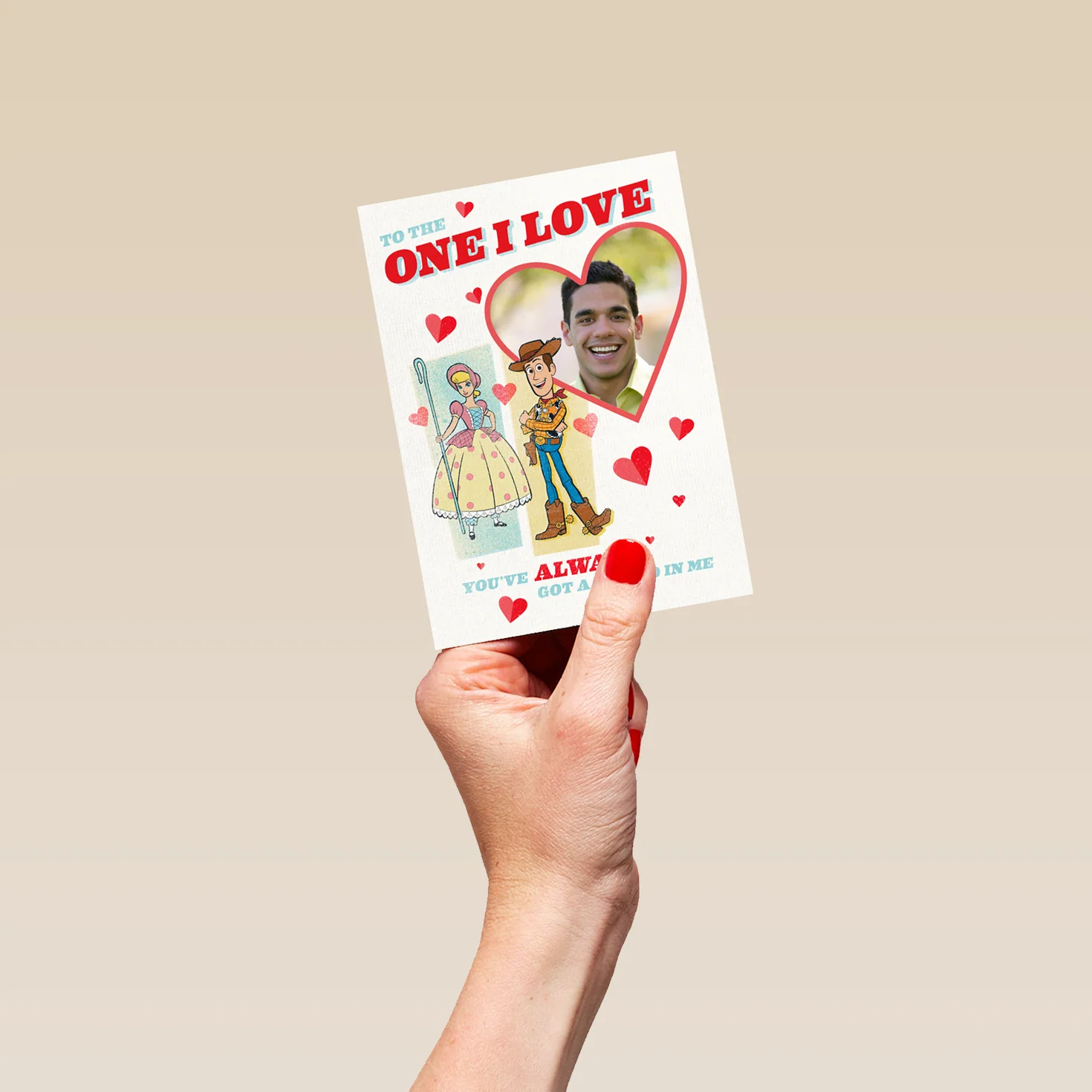Personalised Disney Toy Story To The One I Love Valentine's Day Photo Upload Card - Image 4