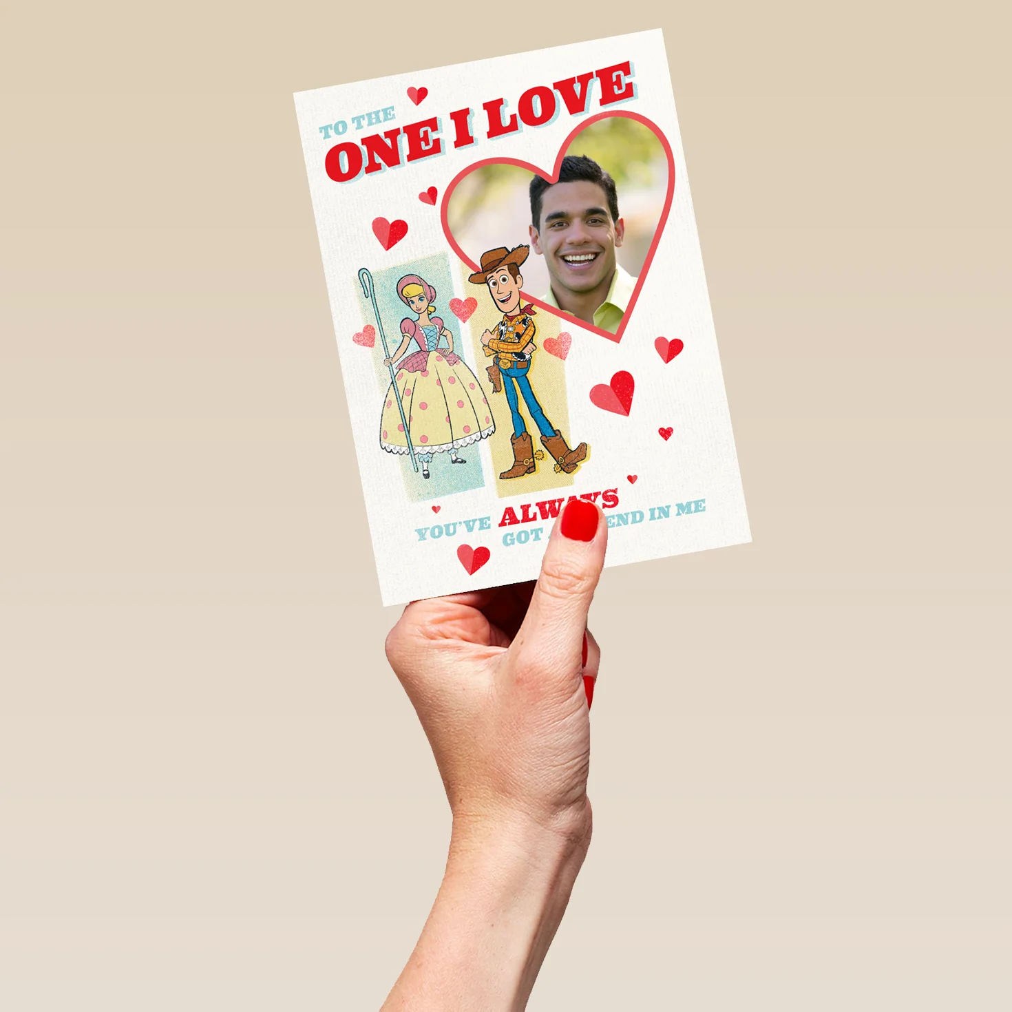 Personalised Disney Toy Story To The One I Love Valentine's Day Photo Upload Card - Image 5