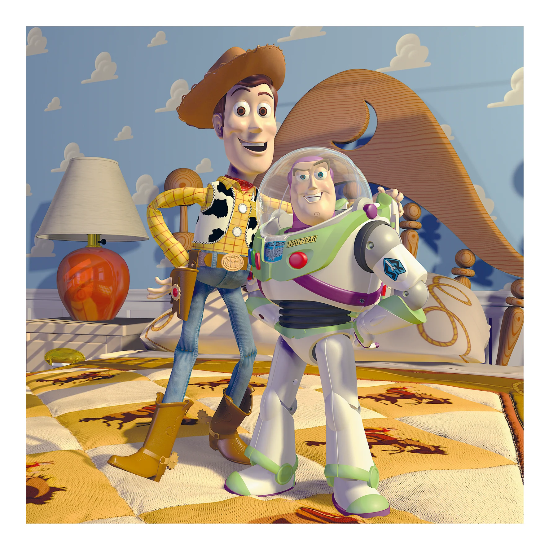 Personalised Disney Toy Story Woody & Buzz Greeting Card