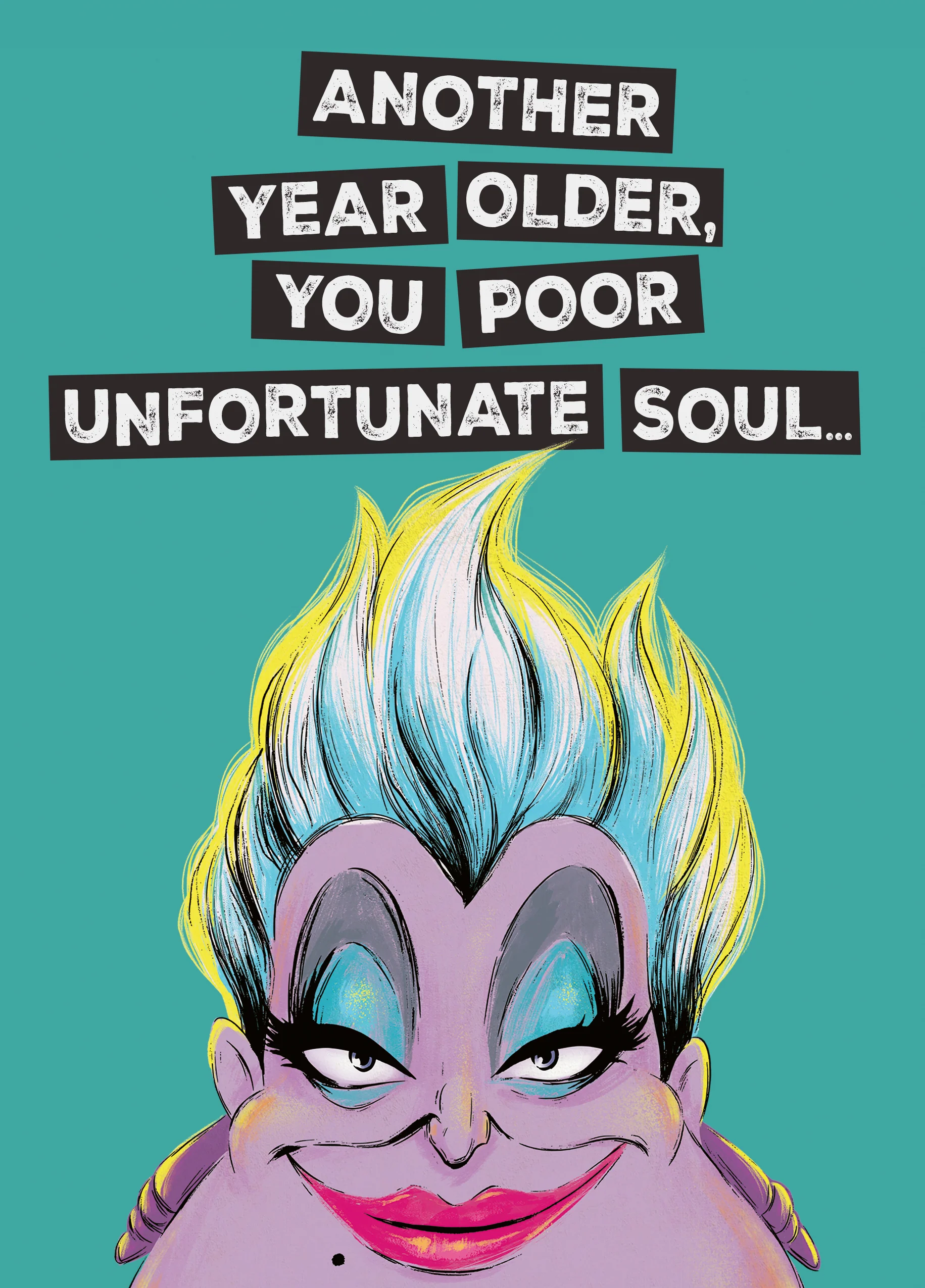 Personalised Disney Villain Ursula Birthday Card