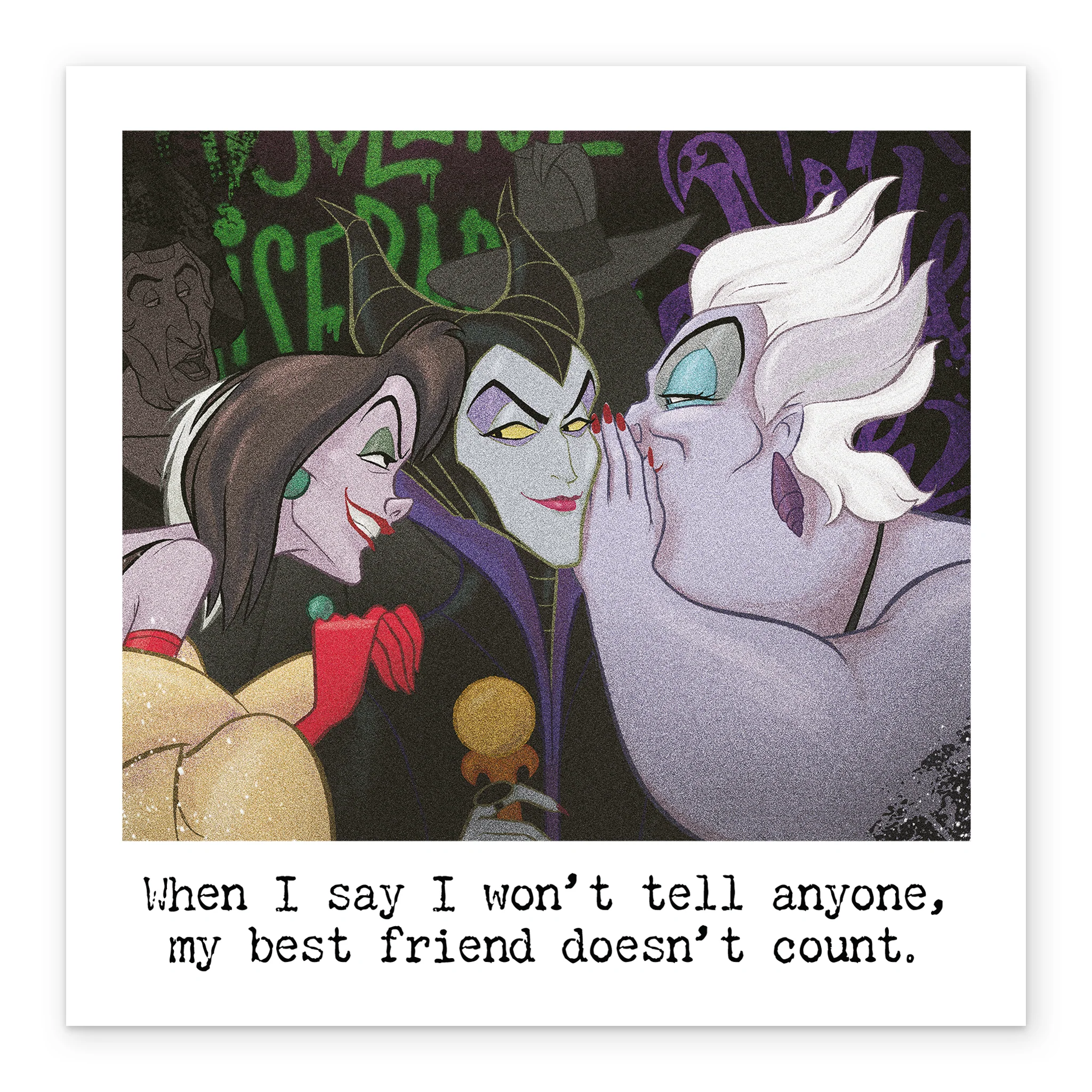 Personalised Disney Villains Cruella de Vil, Maleficent & Evil Queen Birthday Card - Image 2