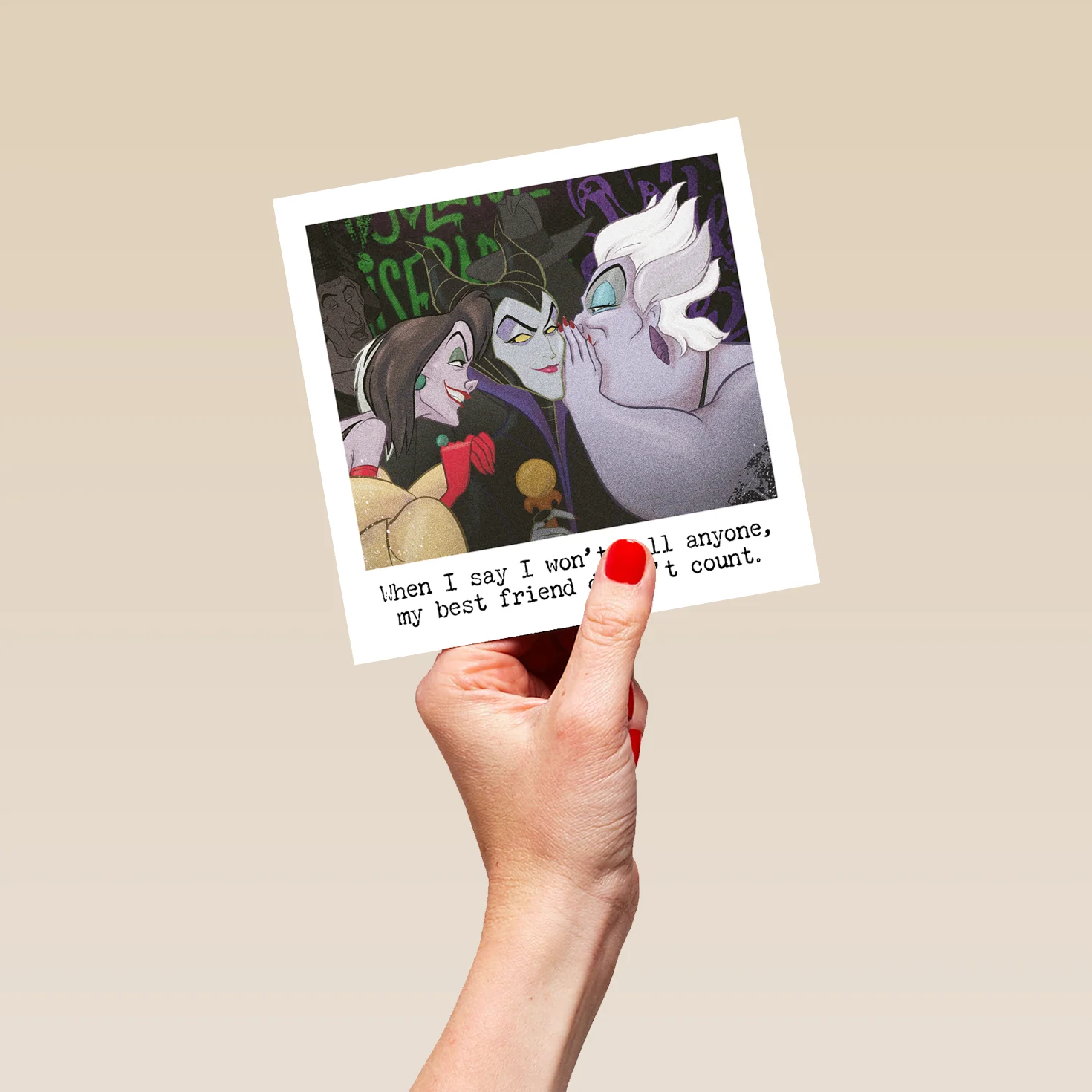Personalised Disney Villains Cruella de Vil, Maleficent & Evil Queen Birthday Card - Image 5