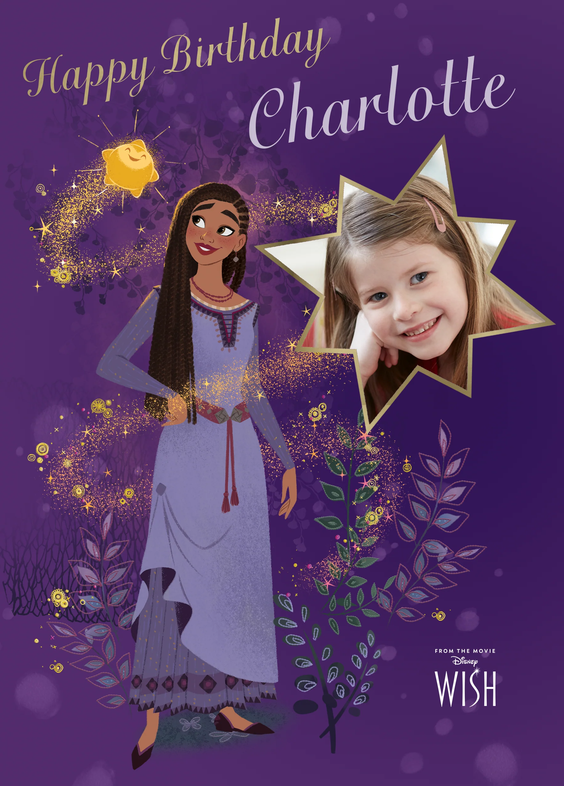 Personalised Disney Wish Photo Upload Birthday Card