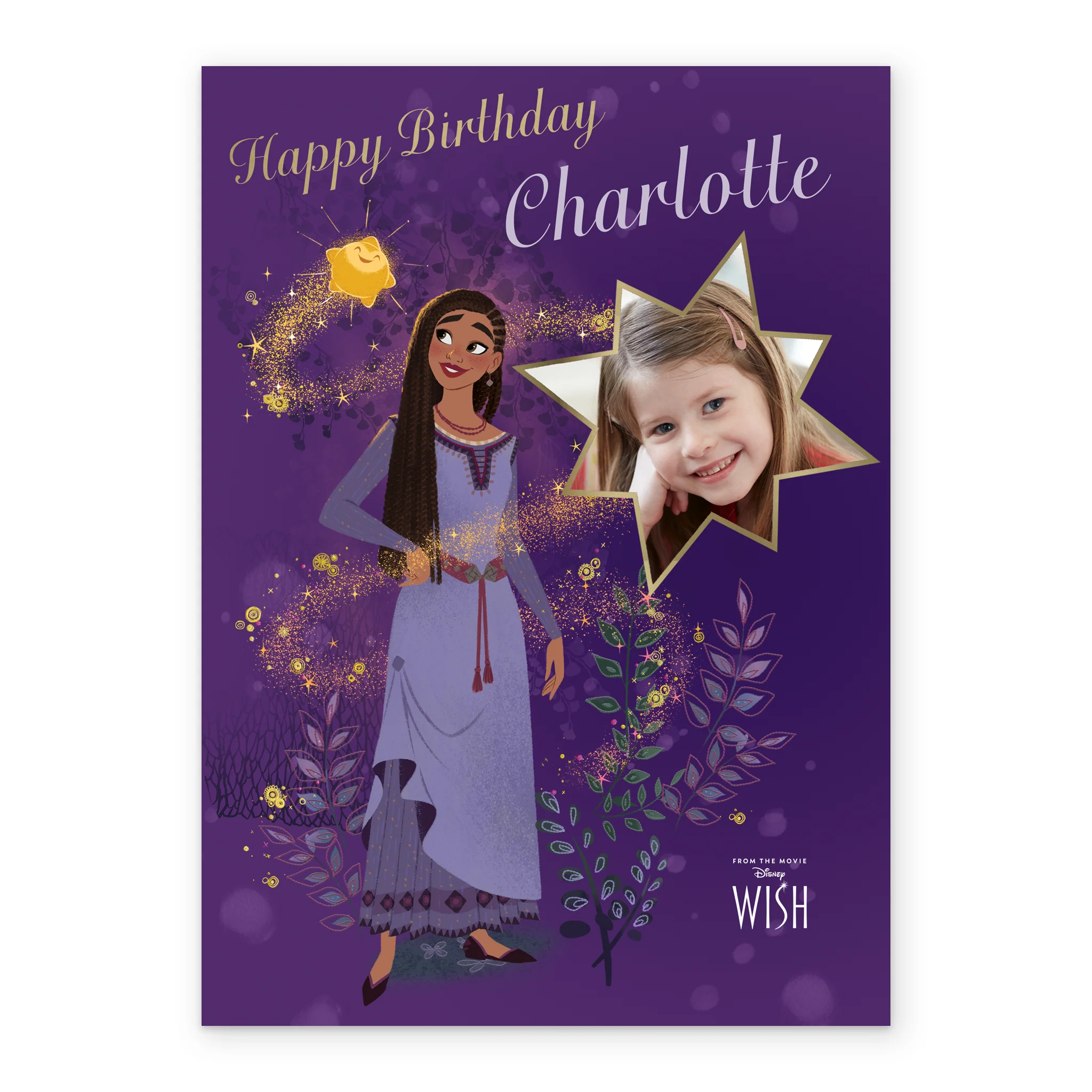 Personalised Disney Wish Photo Upload Birthday Card - Image 2