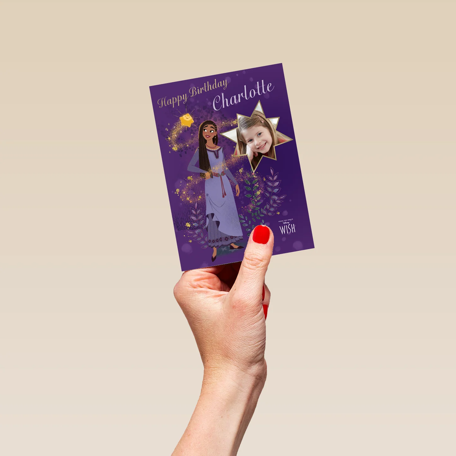 Personalised Disney Wish Photo Upload Birthday Card - Image 4
