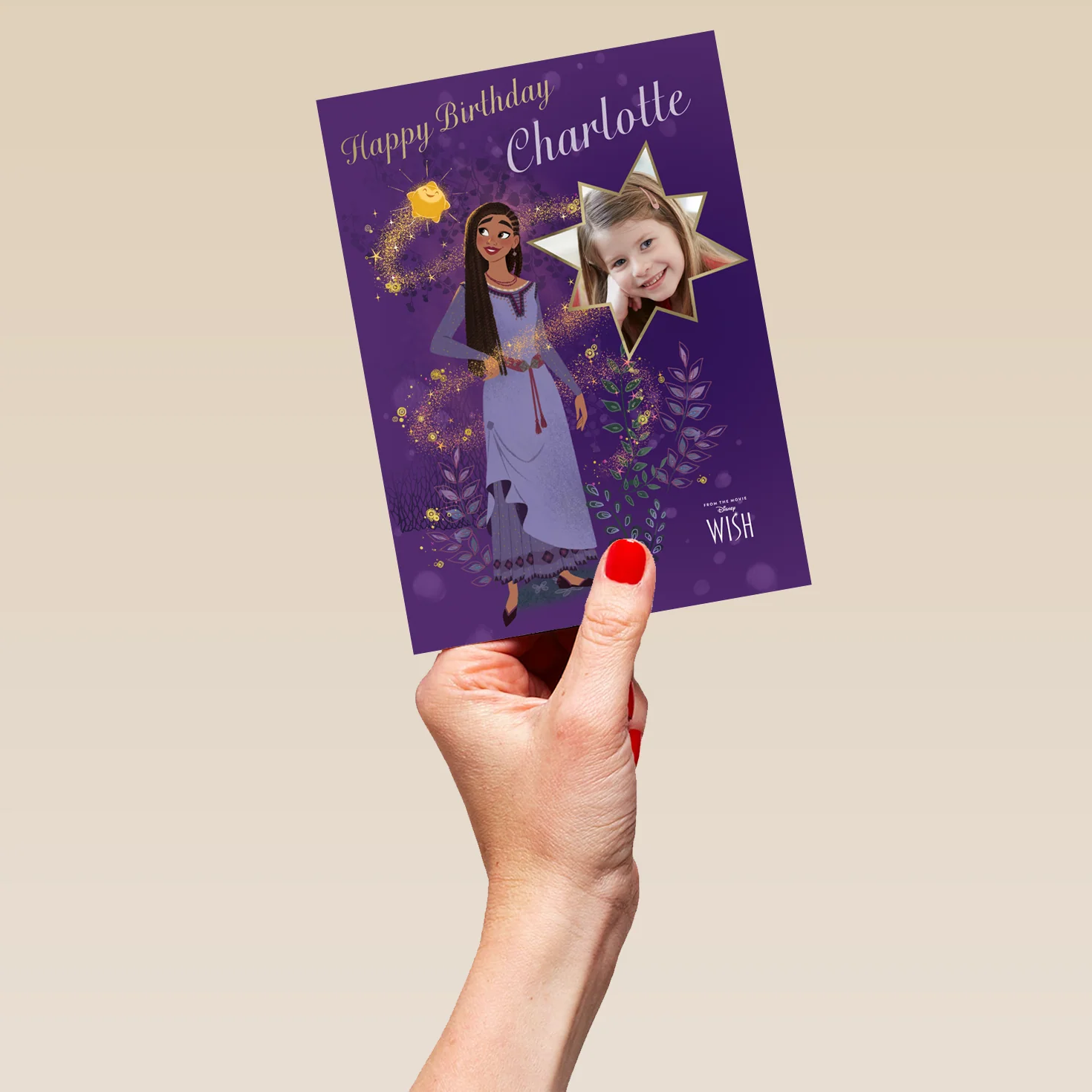 Personalised Disney Wish Photo Upload Birthday Card - Image 5