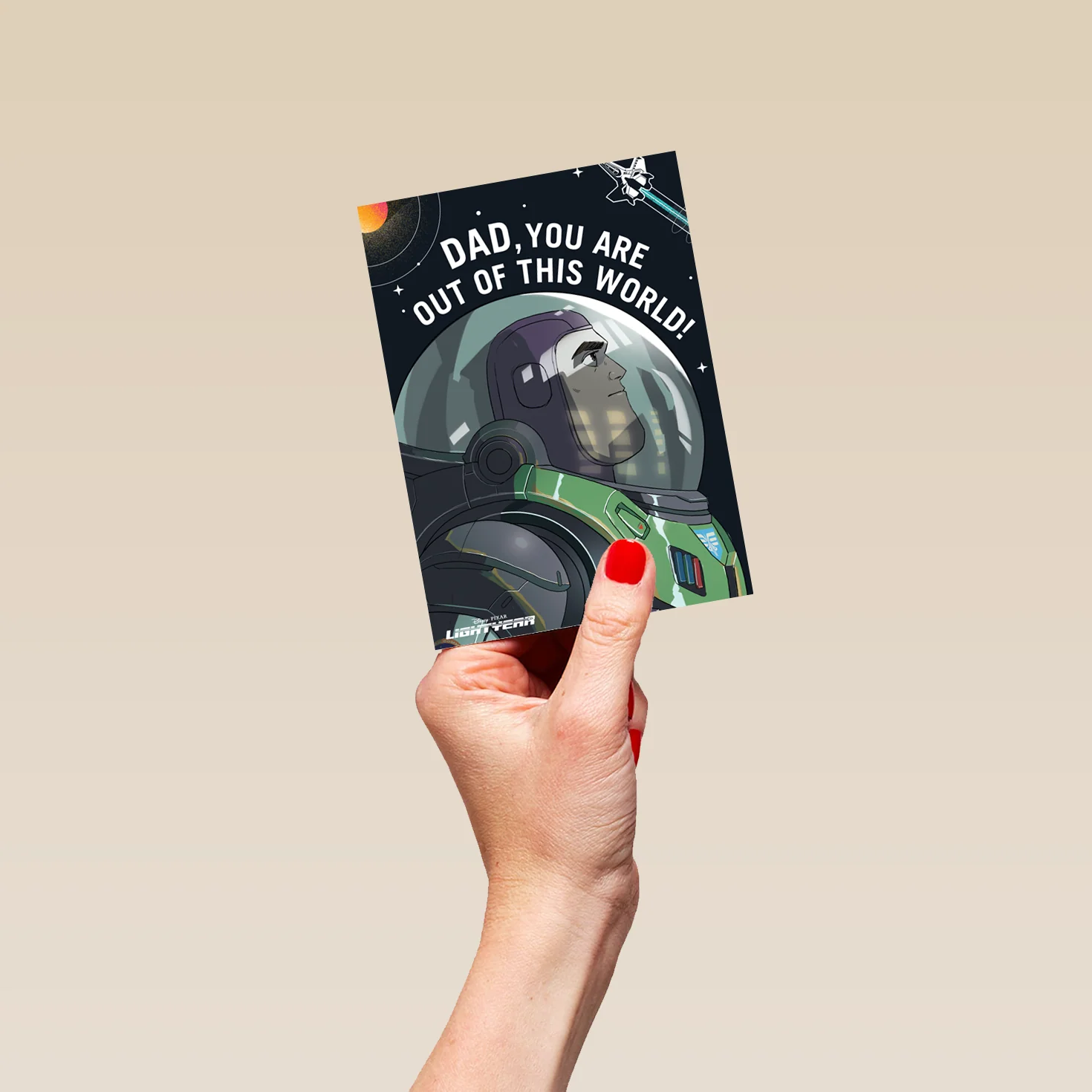 Personalised Disney You're out of this World Lightyear Birthday Card for Dad - Image 4