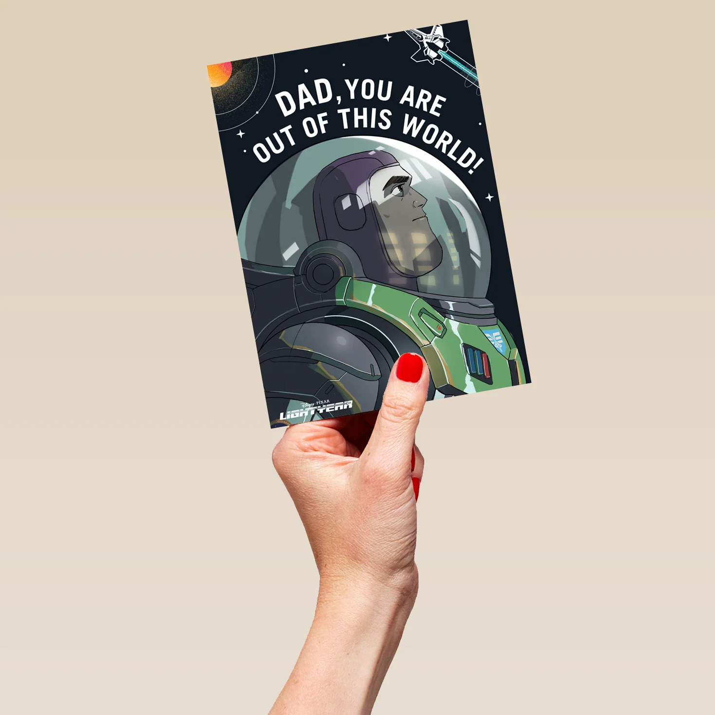 Personalised Disney You're out of this World Lightyear Birthday Card for Dad - Image 5