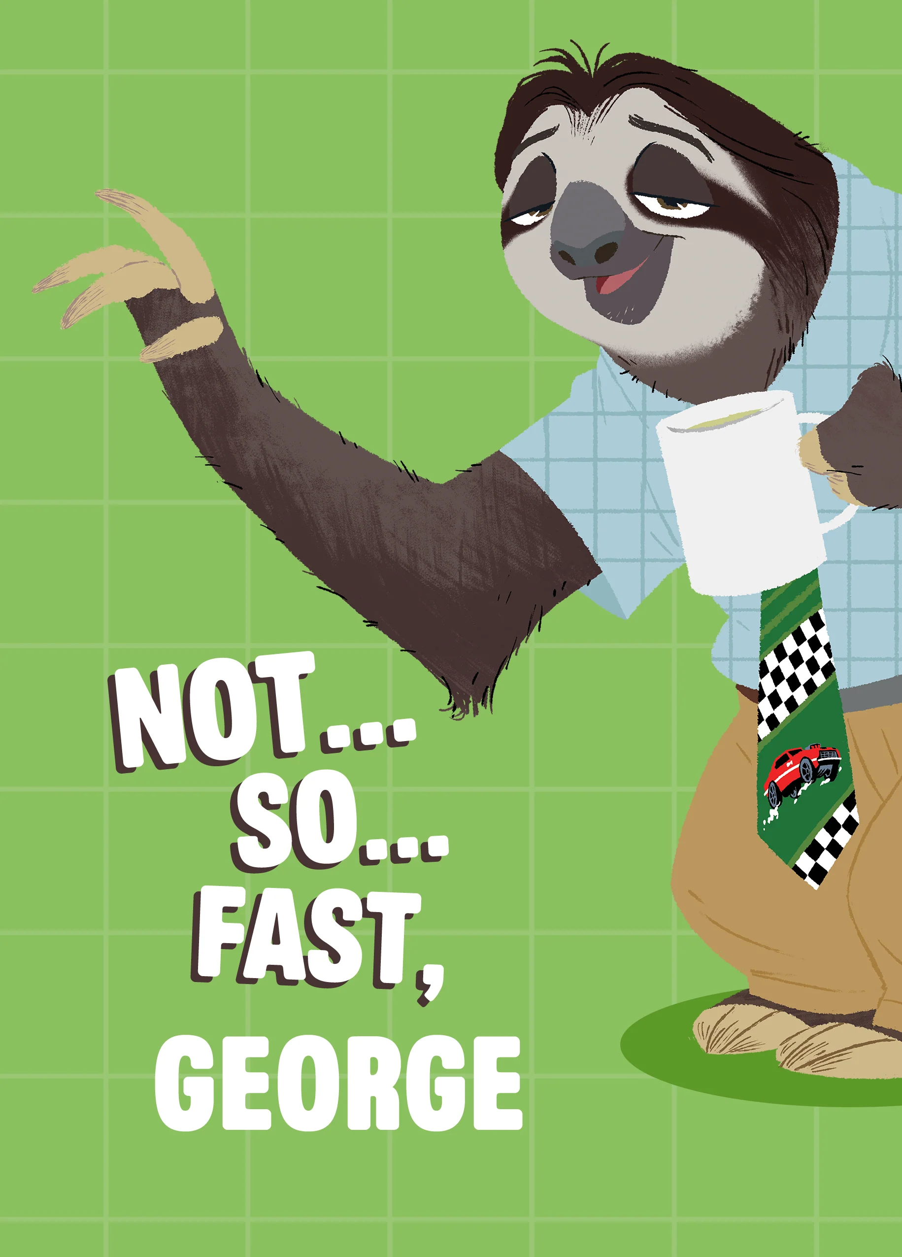 Personalised Disney Zootropolis Flash Birthday Card for Kids