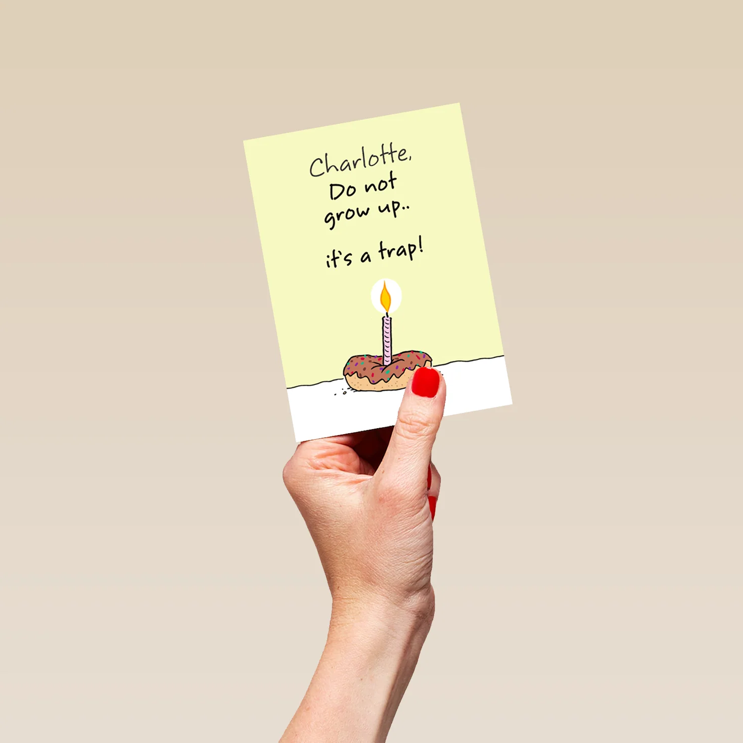 Personalised Do Not Grow Up Funny Birthday Card - Image 4